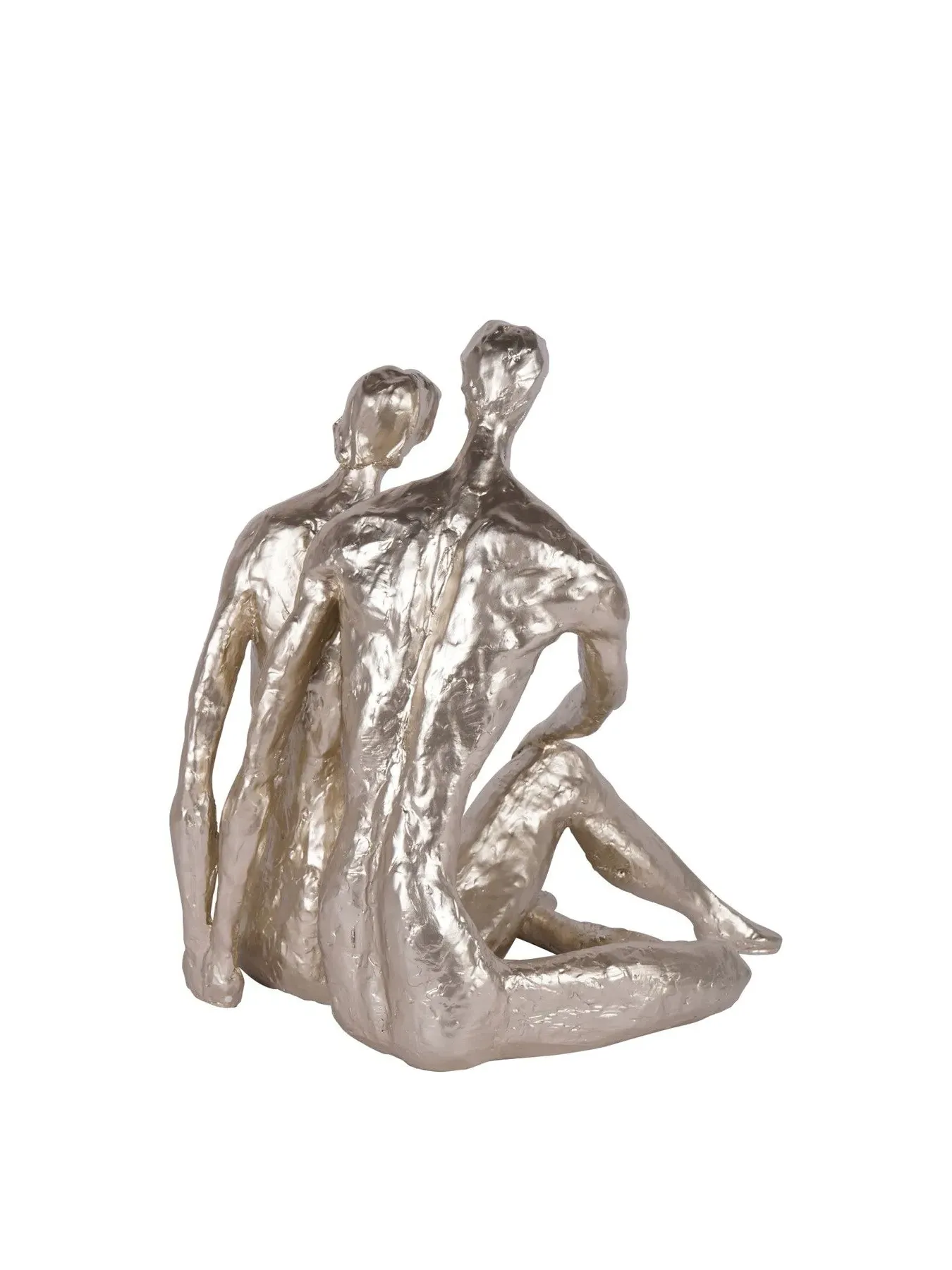Large Loving Couple Sculpture - Bronze