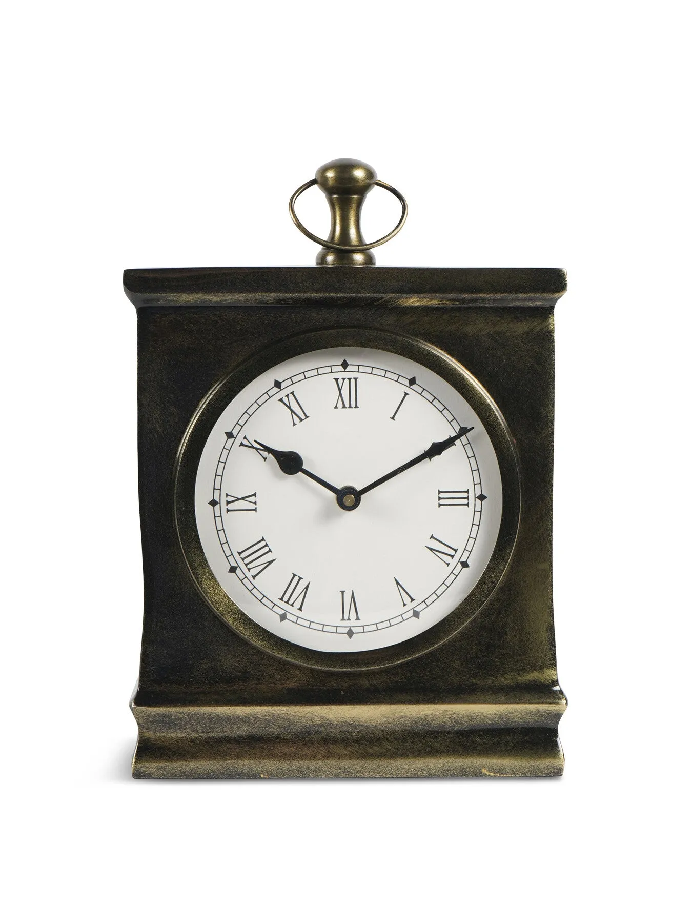 Large Mantel Clock - Brass, Antique Finish image