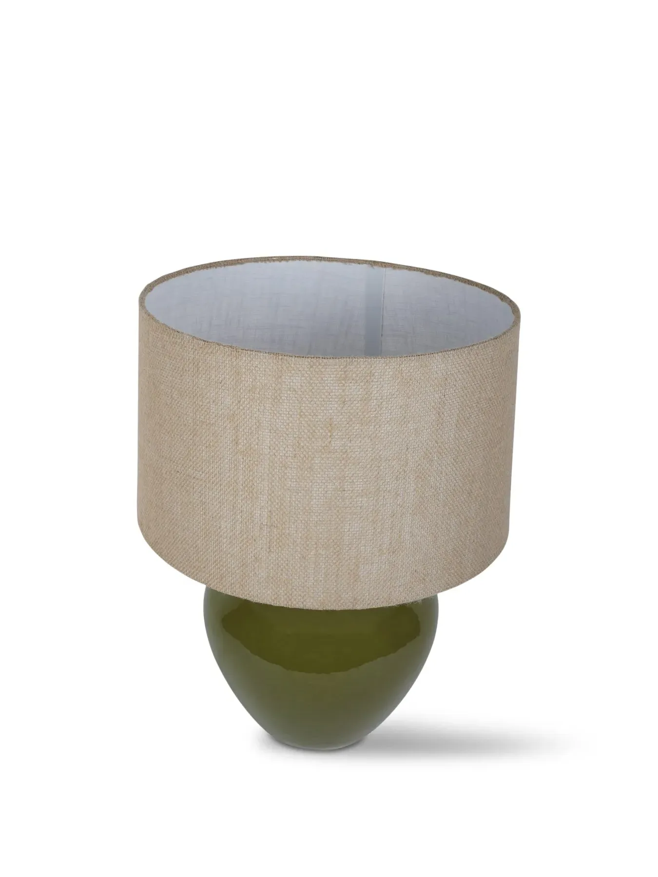 Large Table Lamp E27 60W - Green, Ceramic image