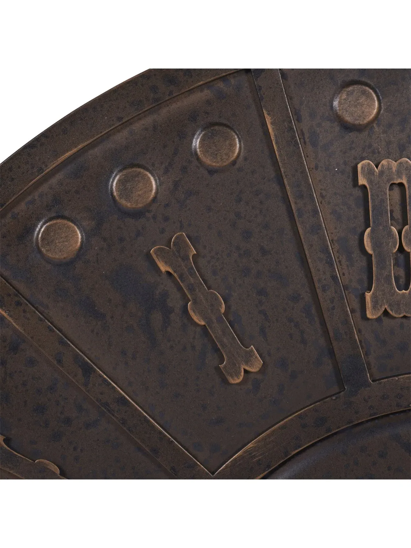 Large Wall Clock - Antique Black, Metal