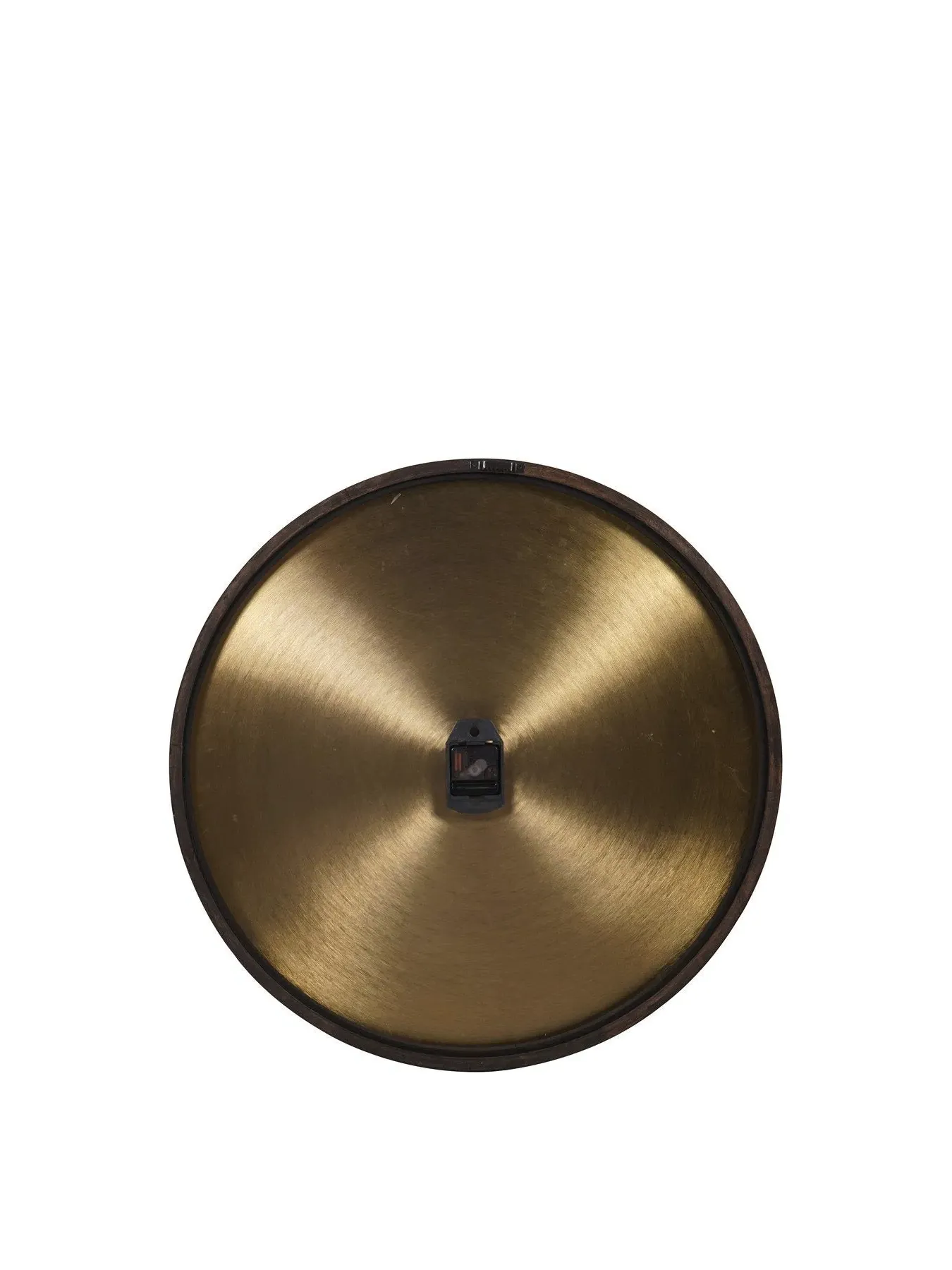 Large Wall Clock with Iron Dial - Multi, Wood