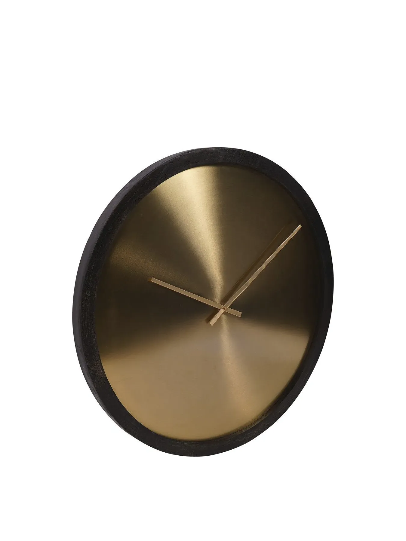Large Wall Clock with Iron Dial - Multi, Wood