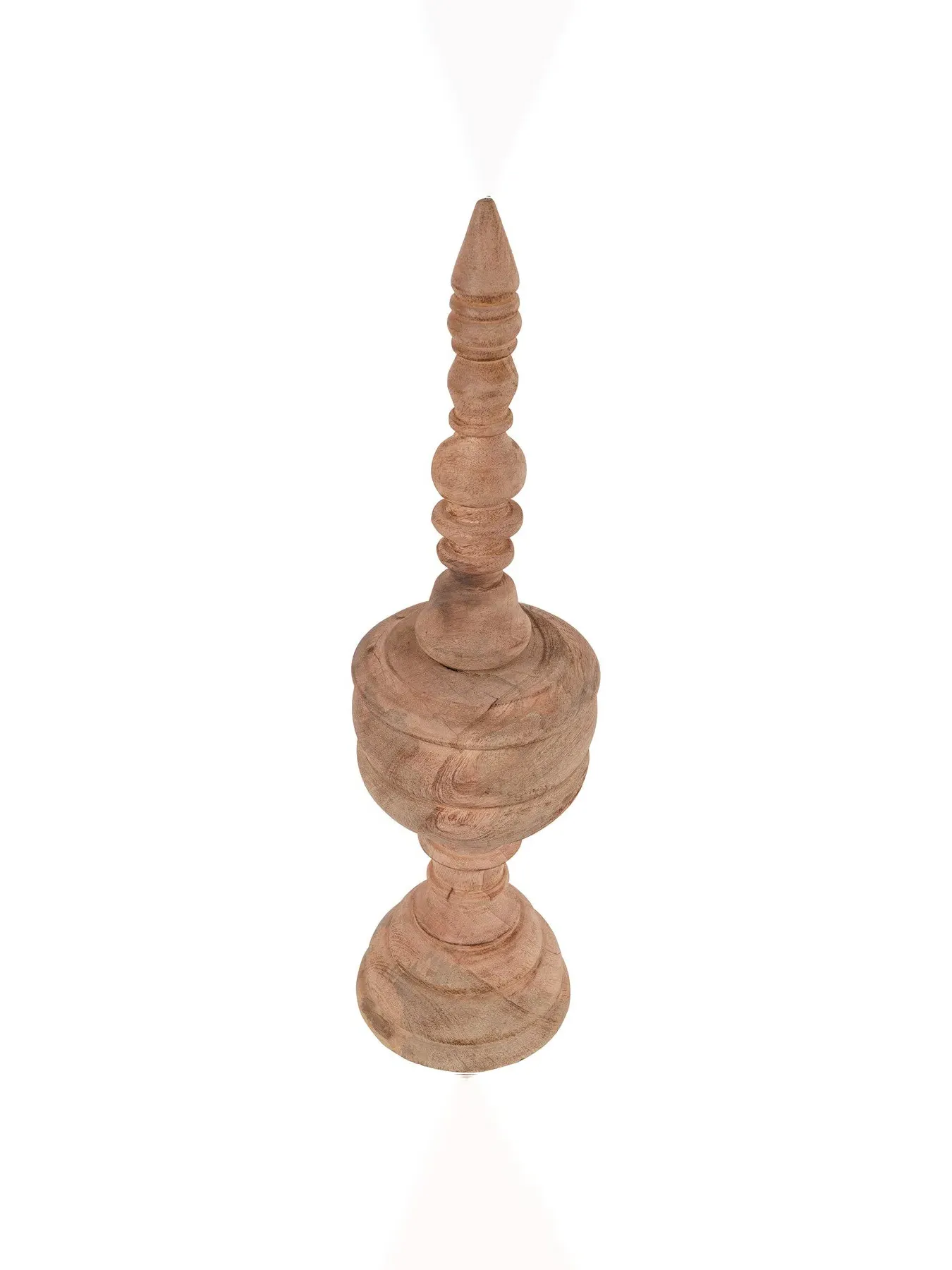 Large Wooden Sculpture Hand Carved - Natural