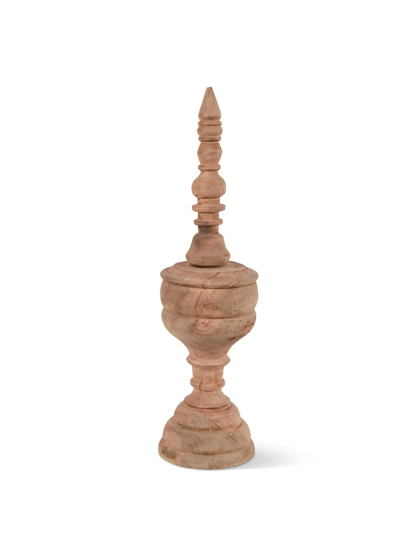 Large Wooden Sculpture Hand Carved - Natural image