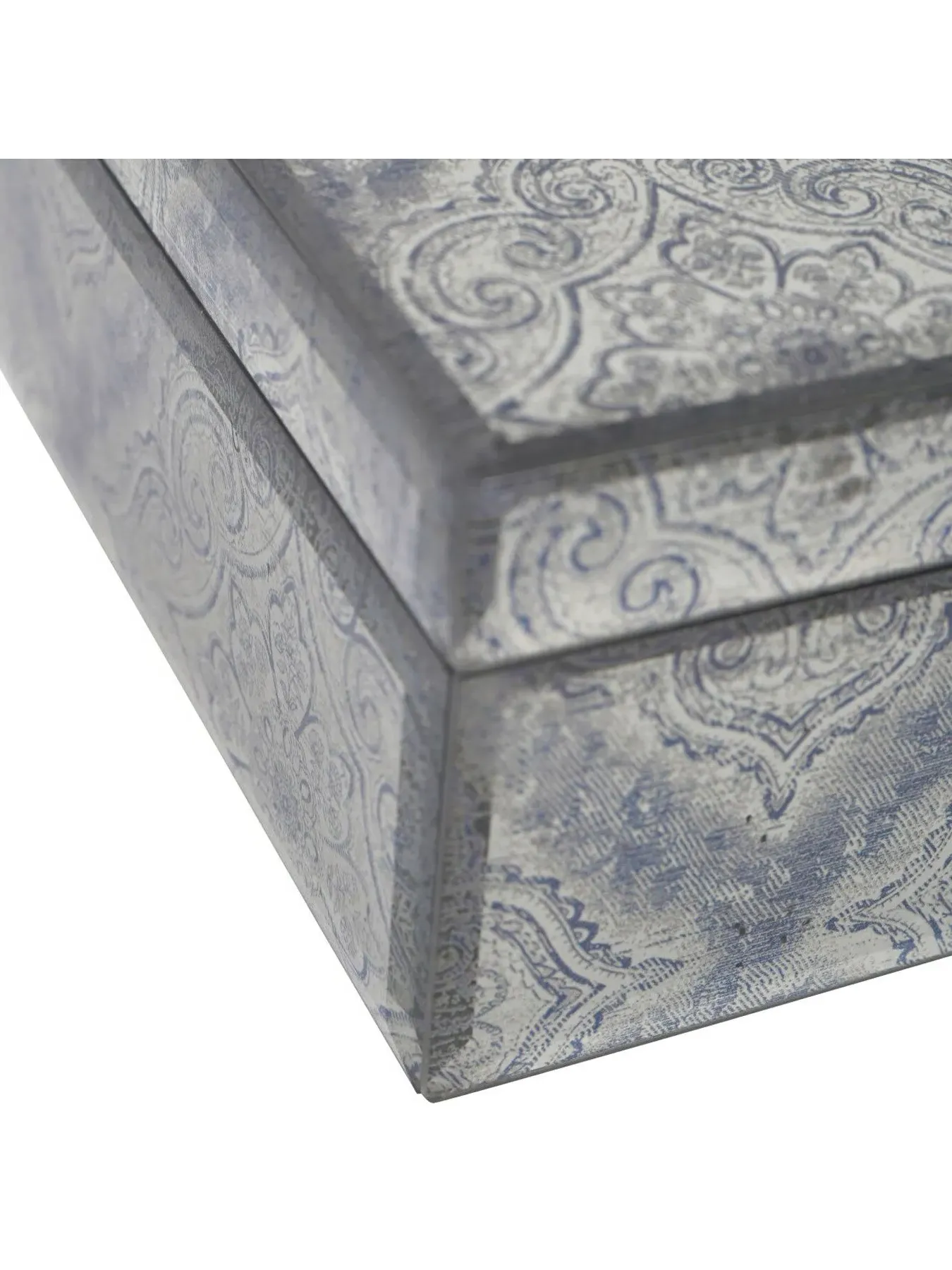 Mandala Pattern Mirrored Box - Smoke