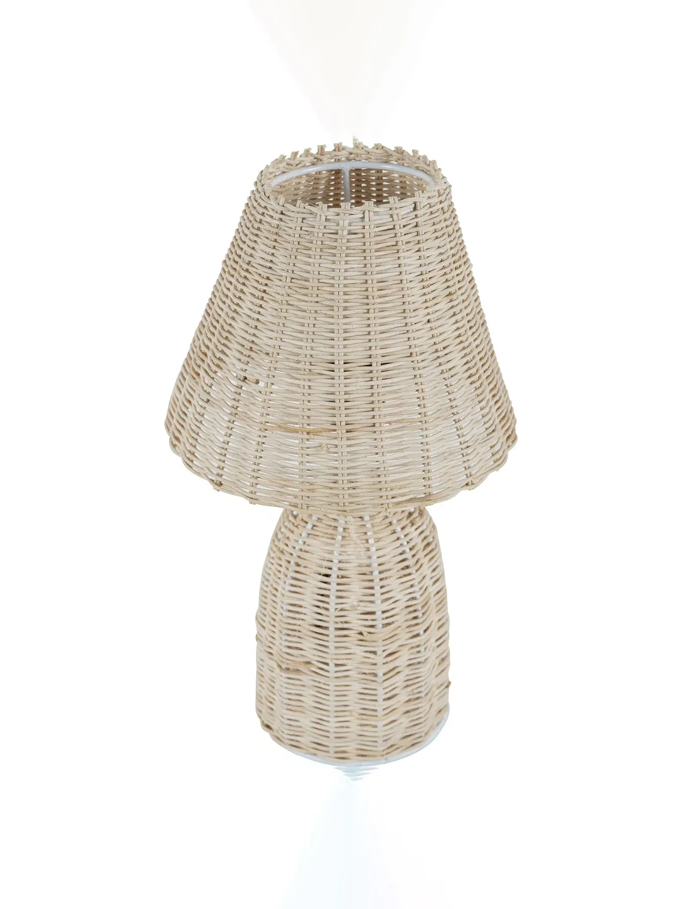 Mini Table Lamp with Shade - Natural, Rattan image
