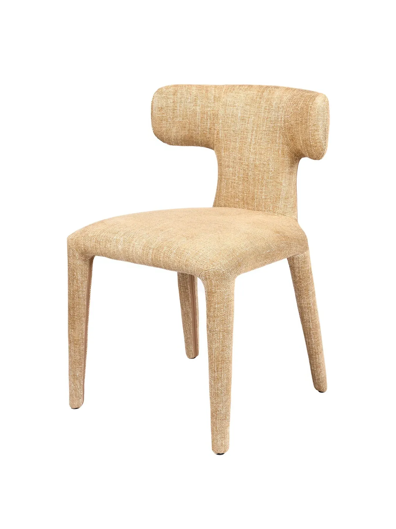 Pair Upholstered Dining Chairs - Beige