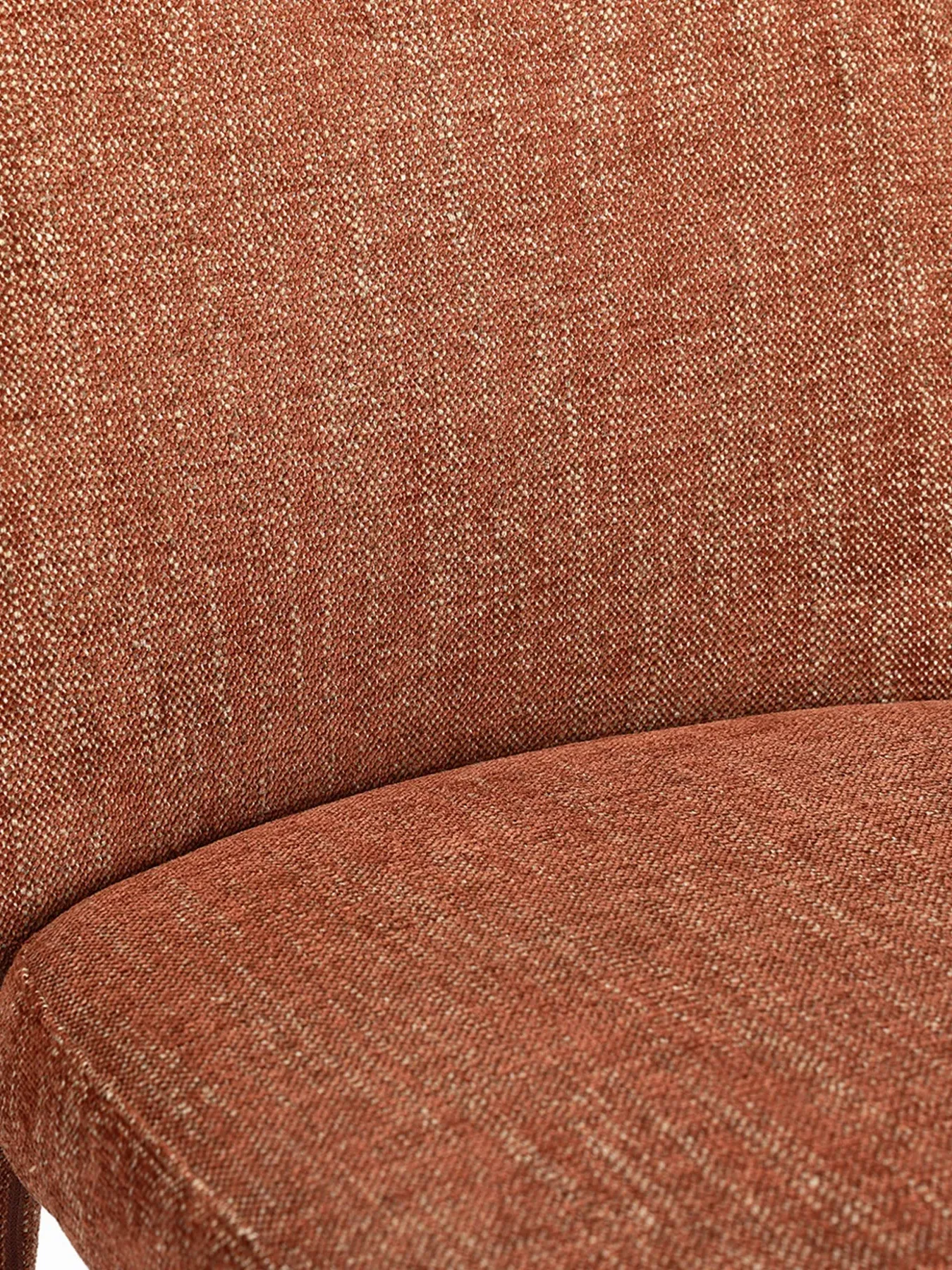 Pair Upholstered Dining Chairs - Brown