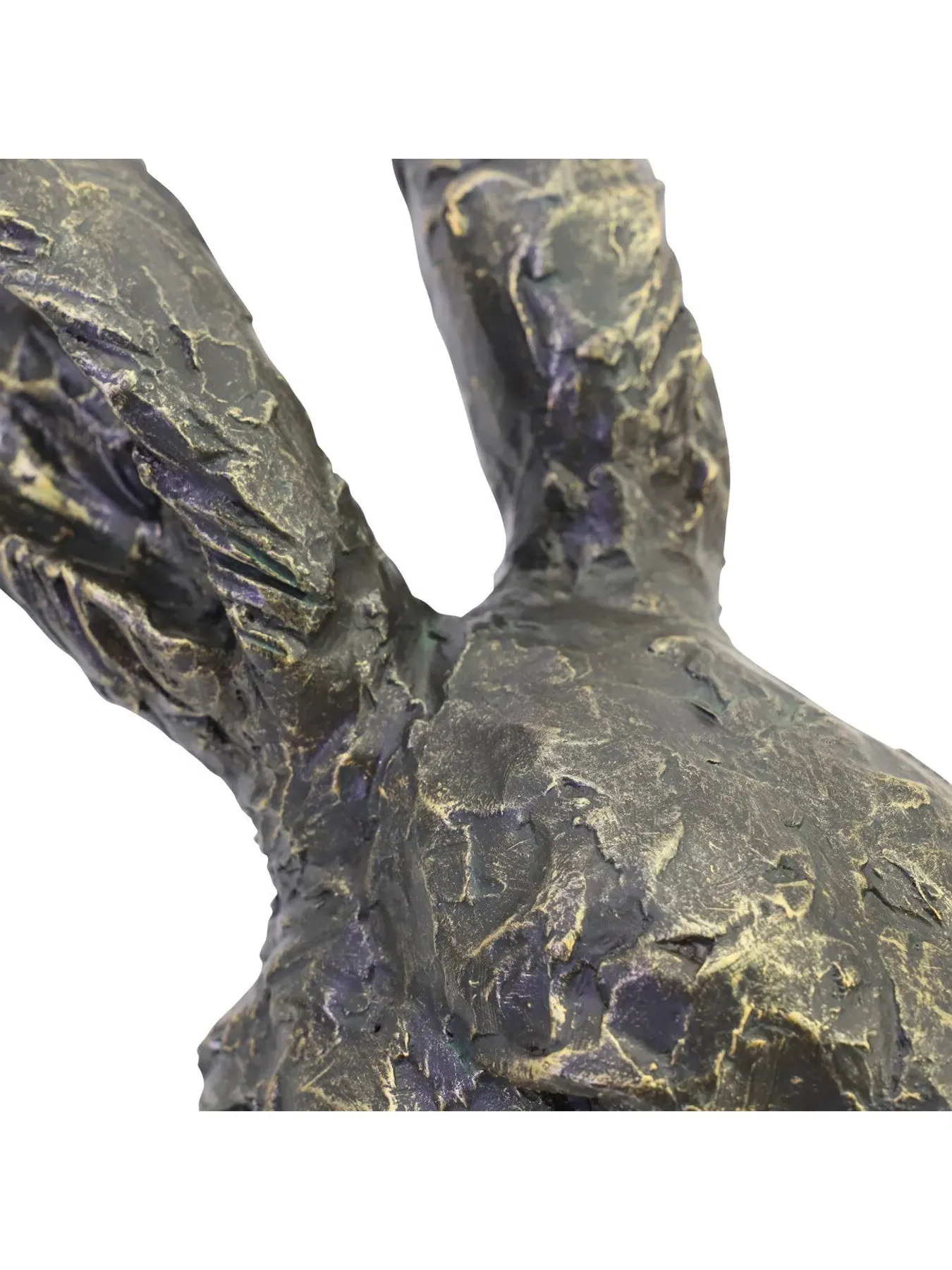 Rabbit Head Sculpture - Bronze