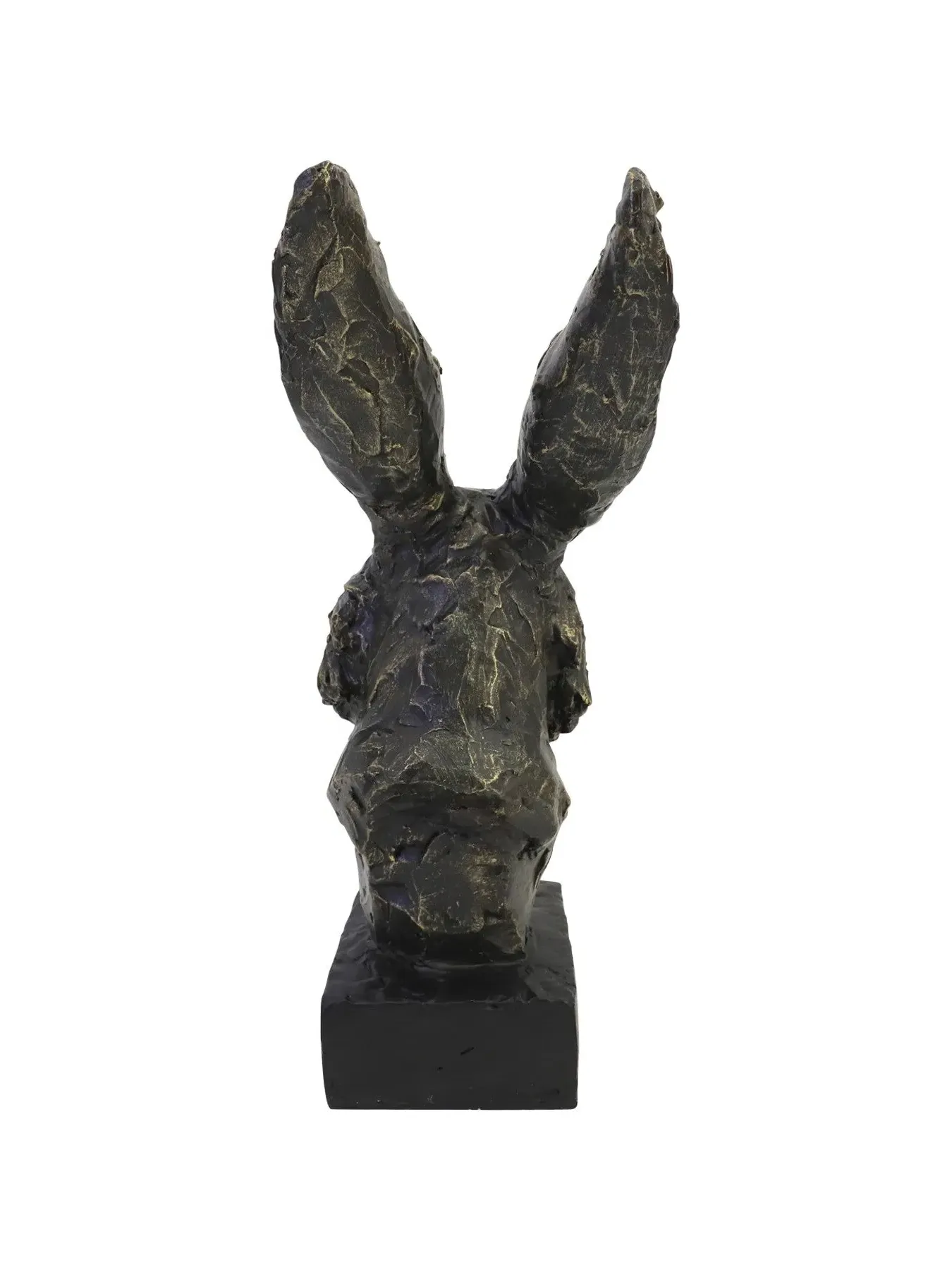 Rabbit Head Sculpture - Bronze