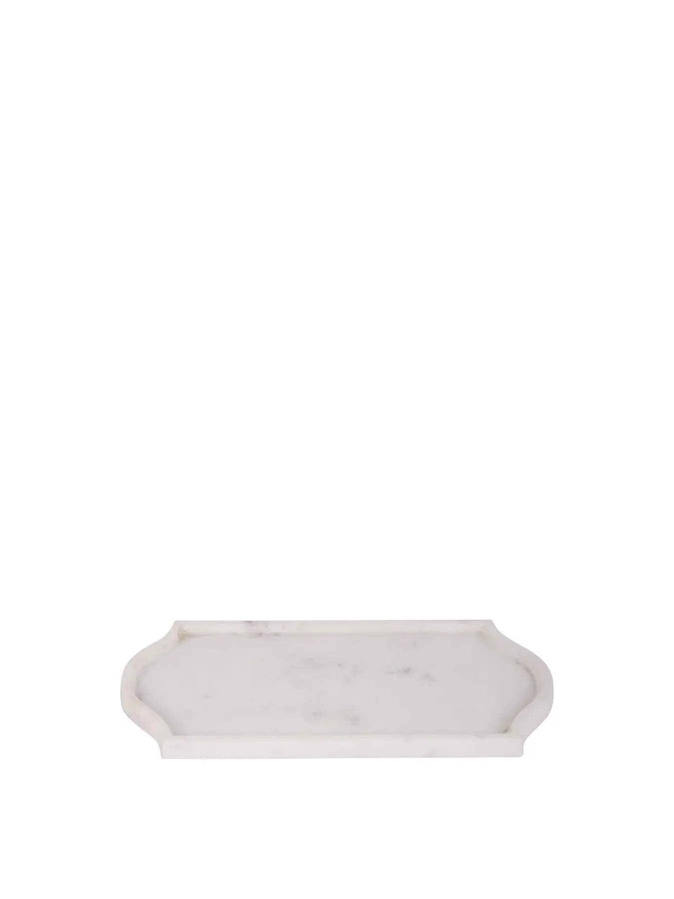 Rectangular Marble Tray - White