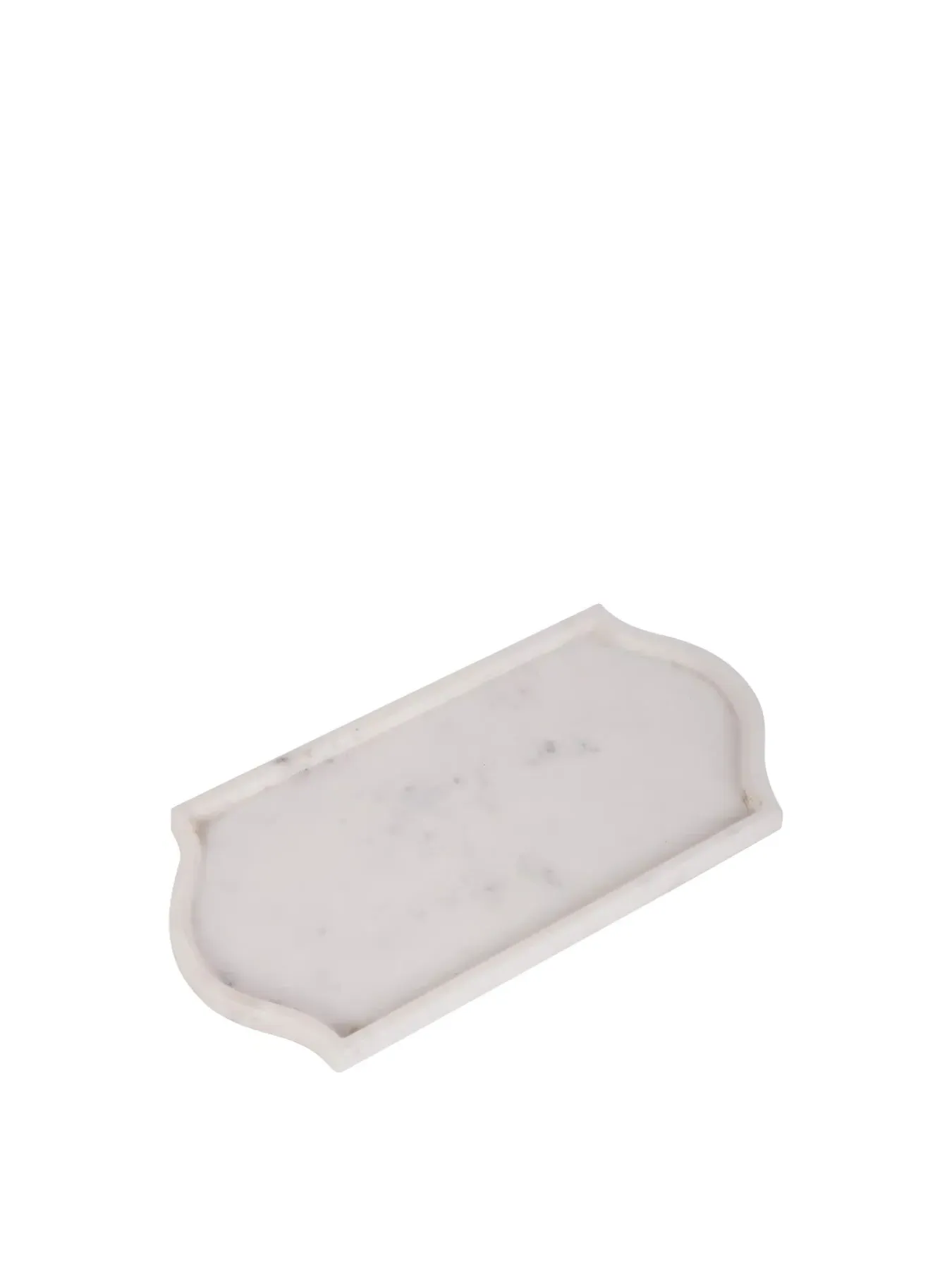 Rectangular Marble Tray - White