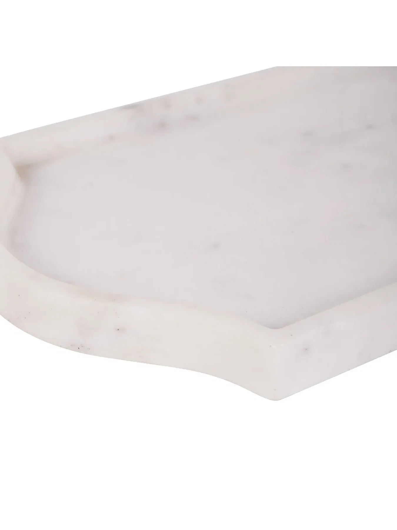 Rectangular Marble Tray - White