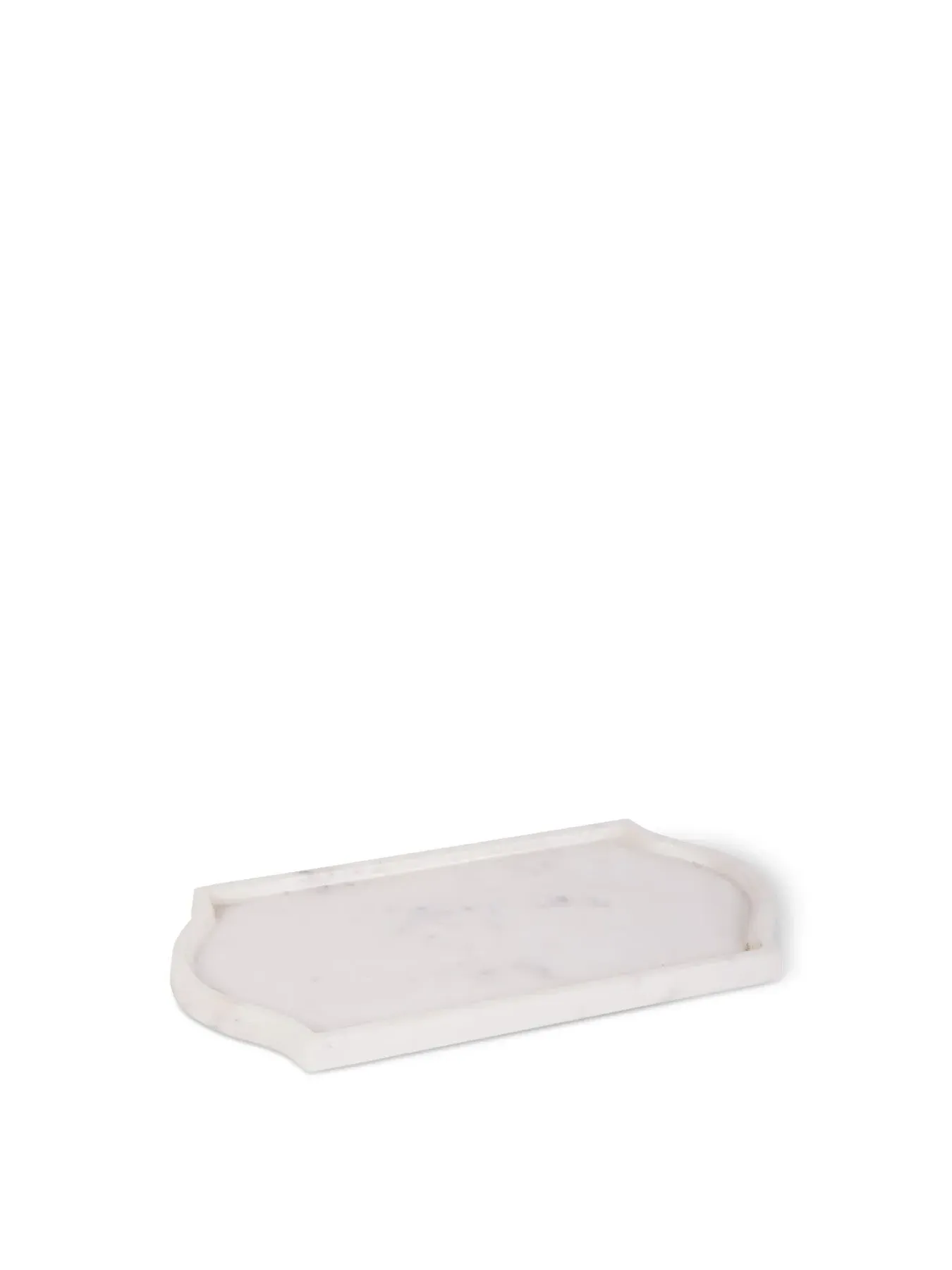 Rectangular Marble Tray - White image