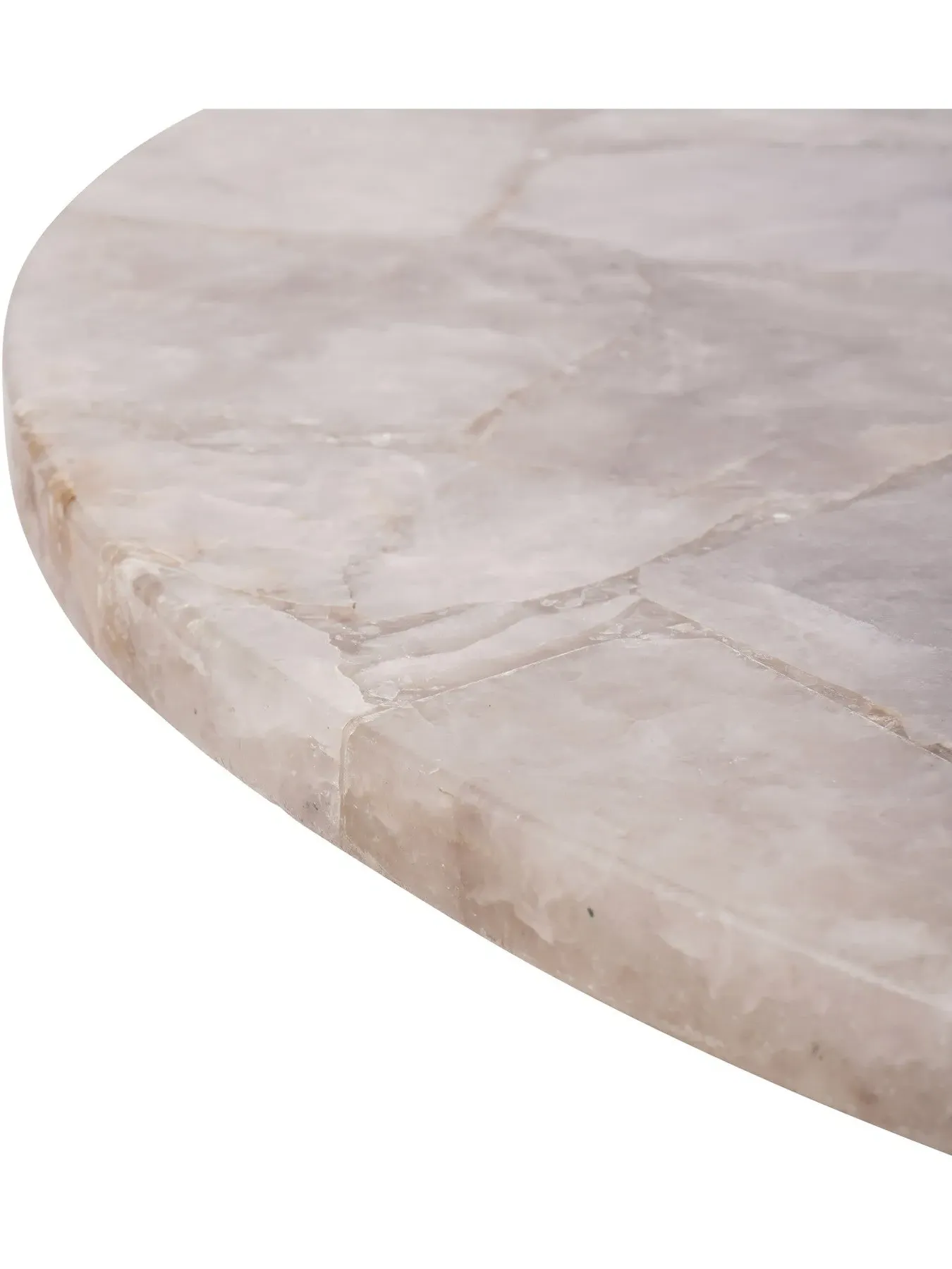 Round Coffee Table - Grey, Smokey Quartz