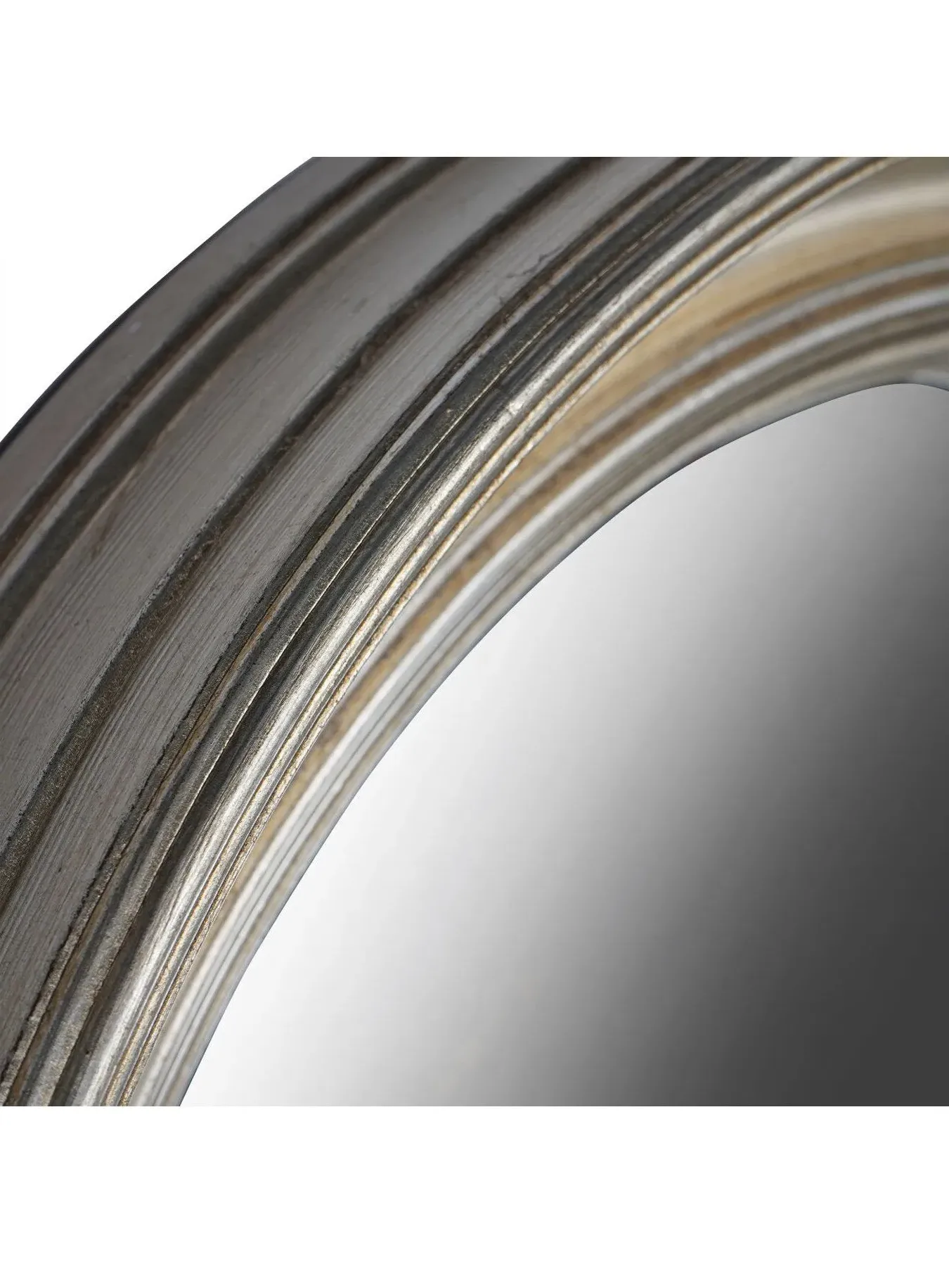 Round Convex Mirror - Country Silver