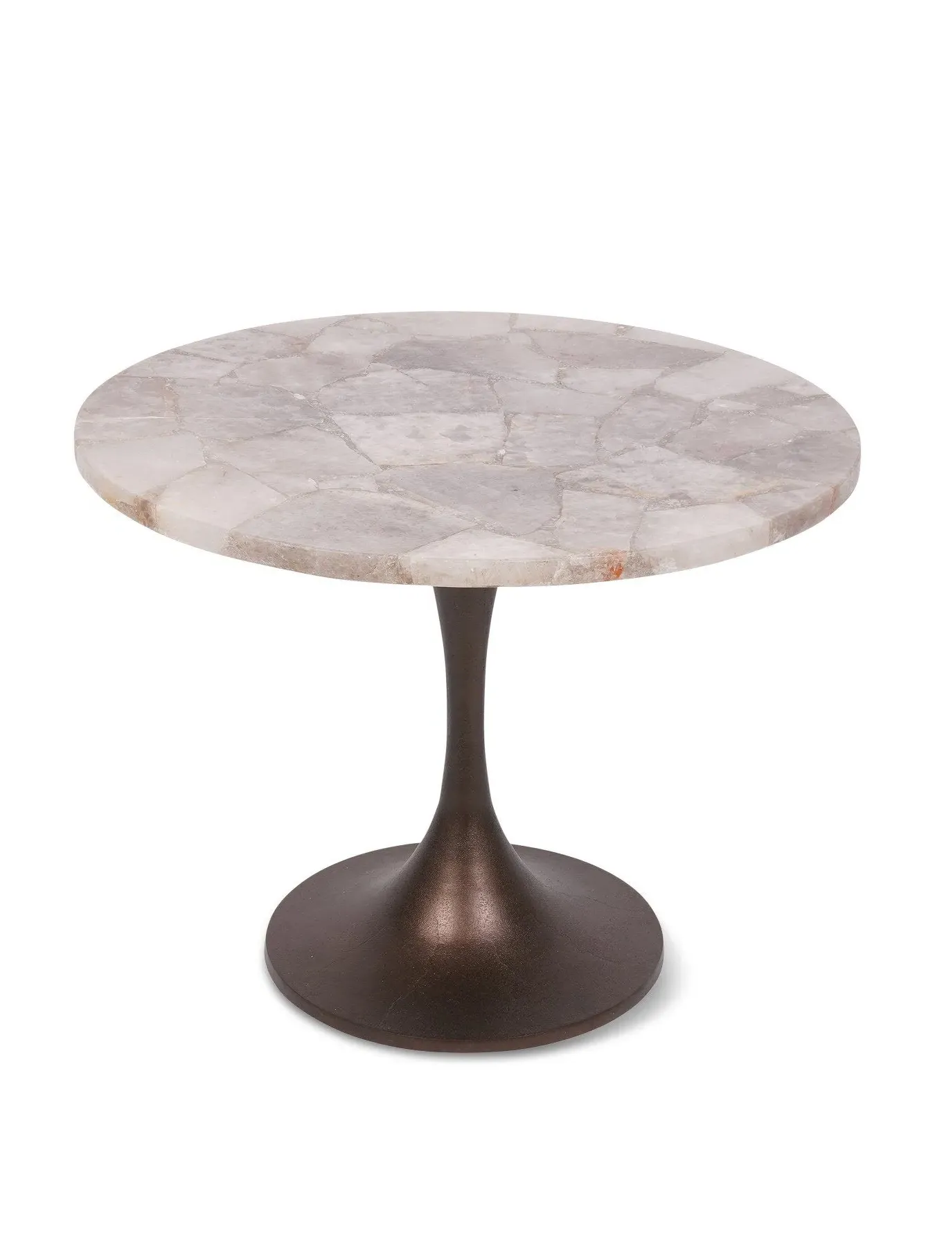 Round Side Table - Grey, Smokey Quartz image