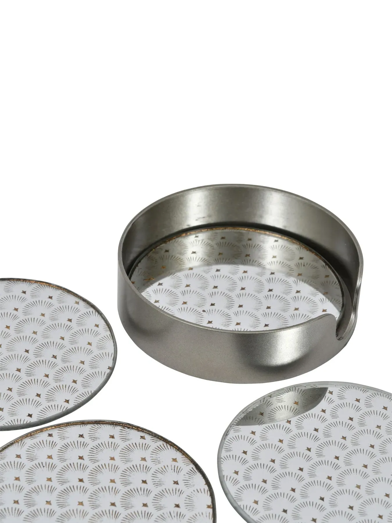Scallop Coaster Set of 4 - Gold