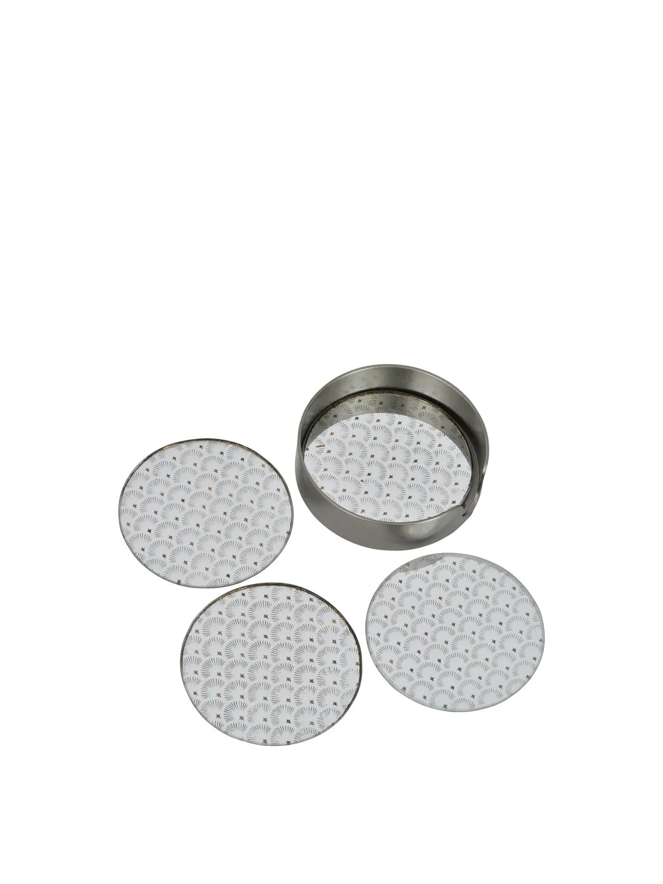 Scallop Coaster Set of 4 - Gold