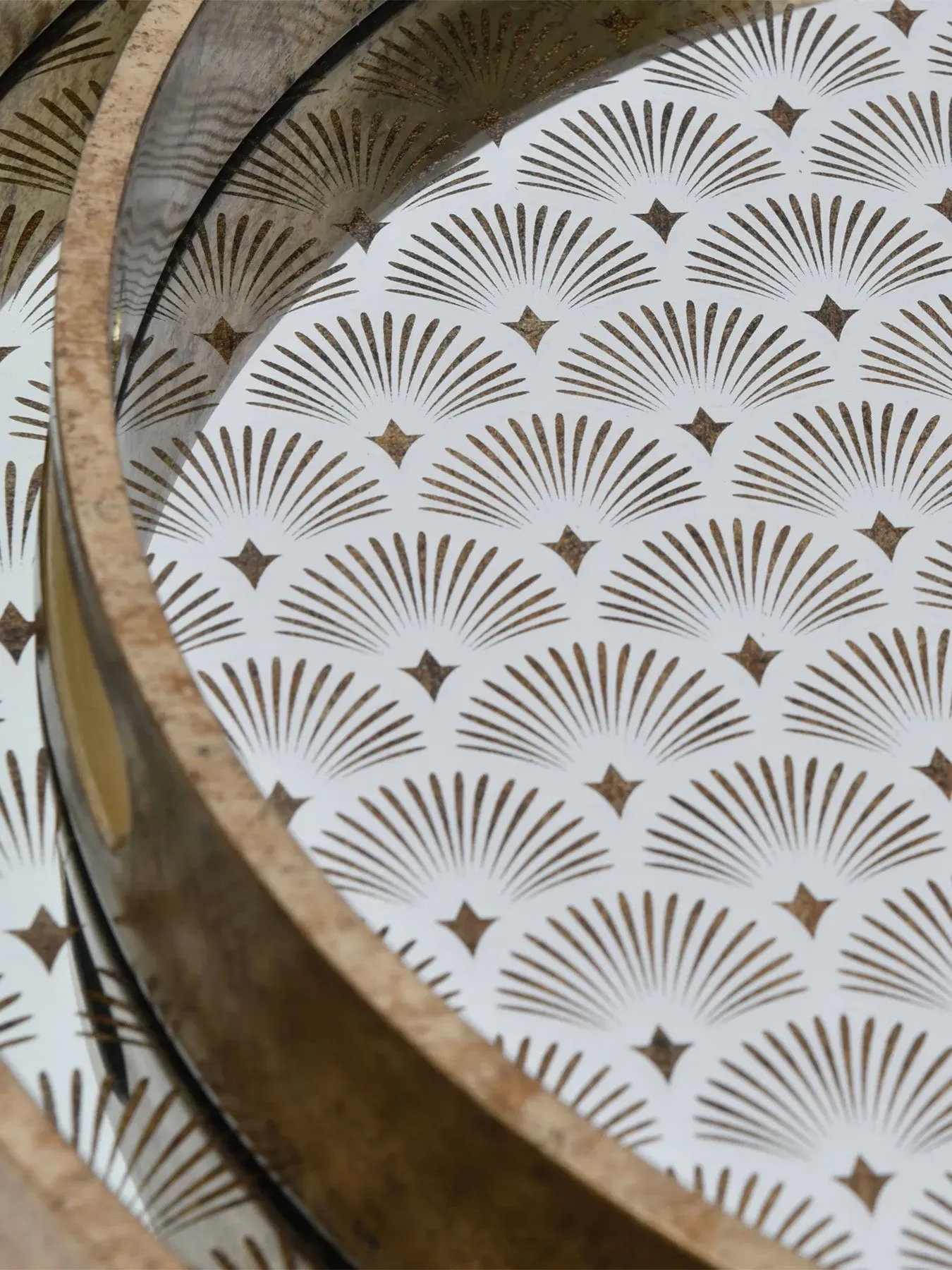 Scallop Tray Set of 2 - Gold