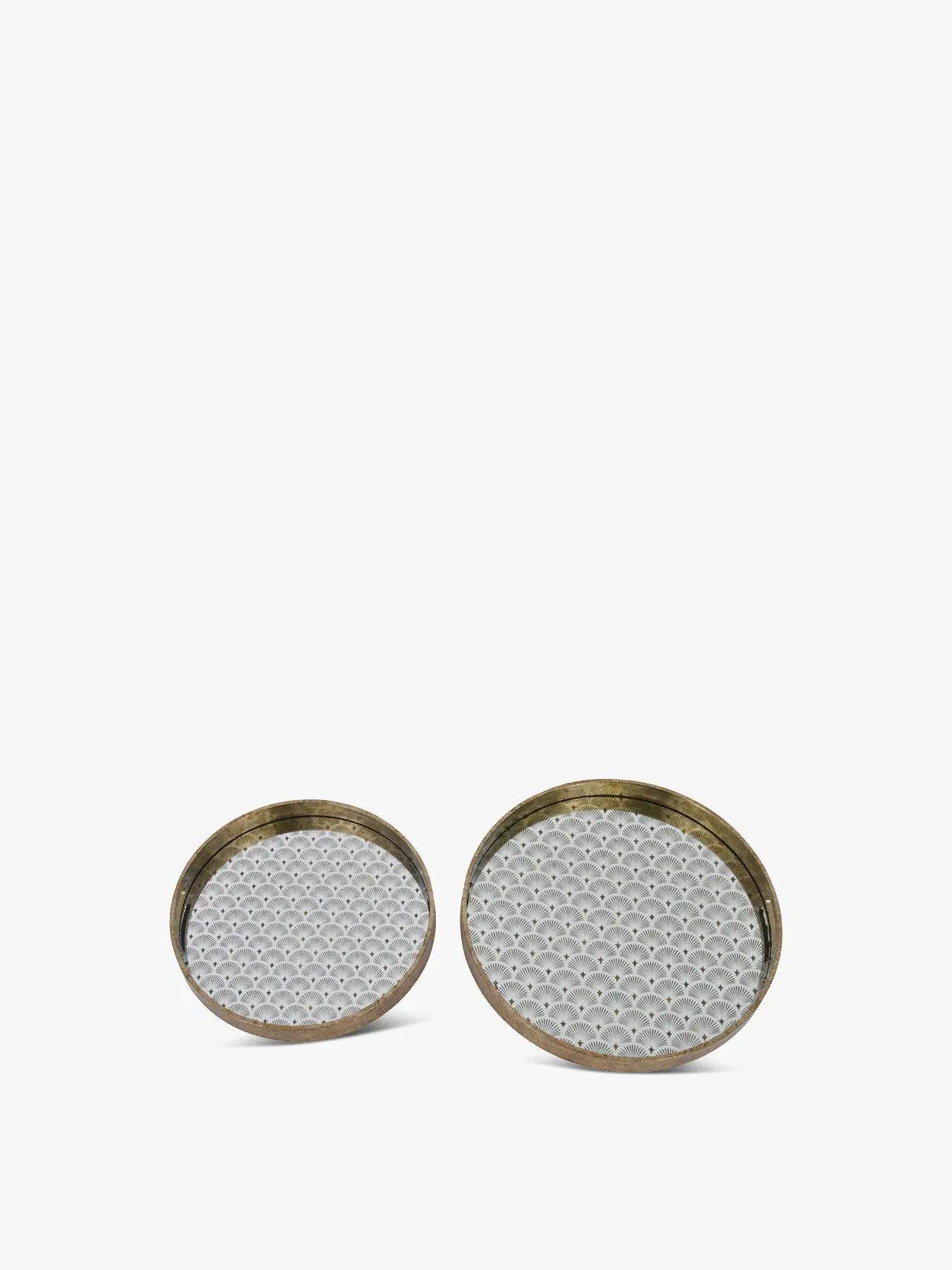 Scallop Tray Set of 2 - Gold image