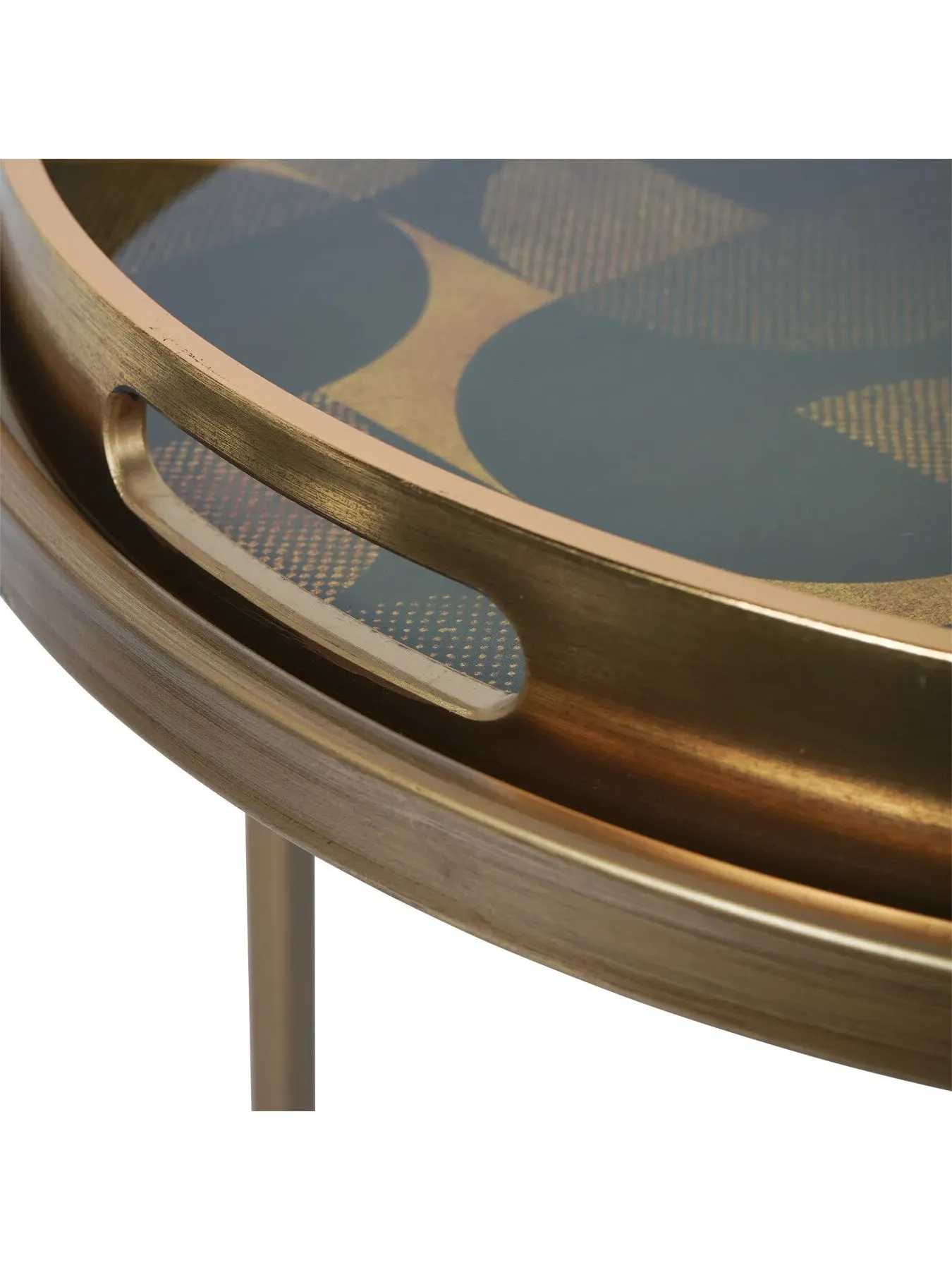 Set of 2 Side Tray Tables - Multi Pattern