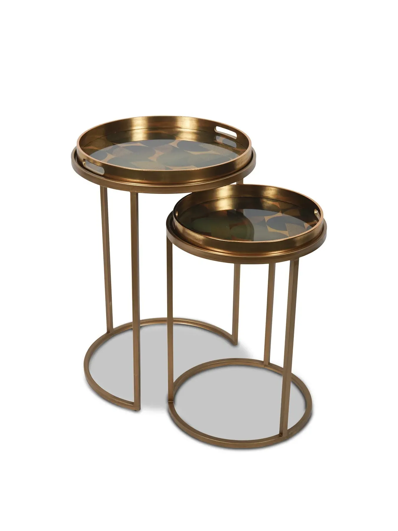 Set of 2 Side Tray Tables - Multi Pattern image