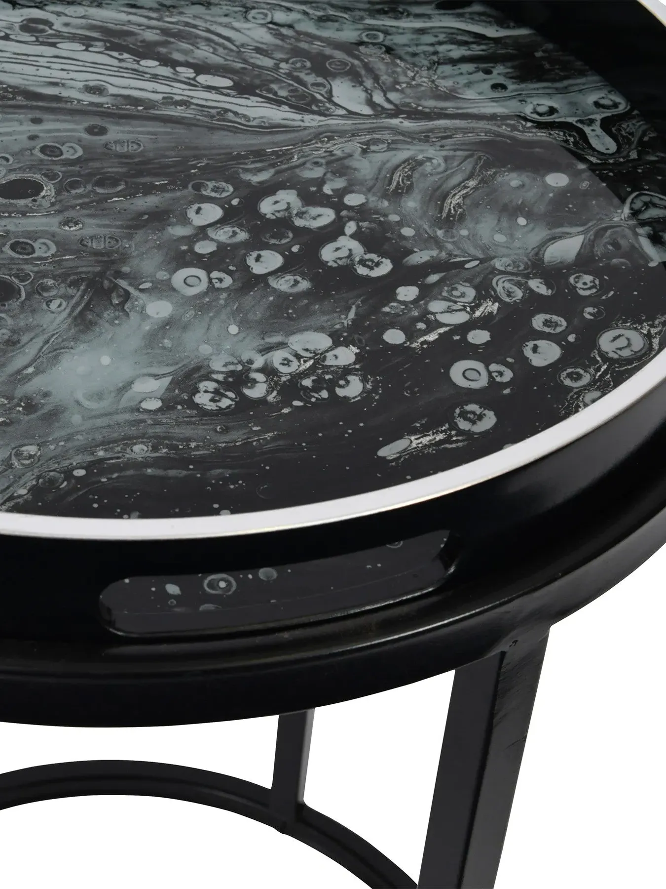 Set of 2 Tray Tables - Black