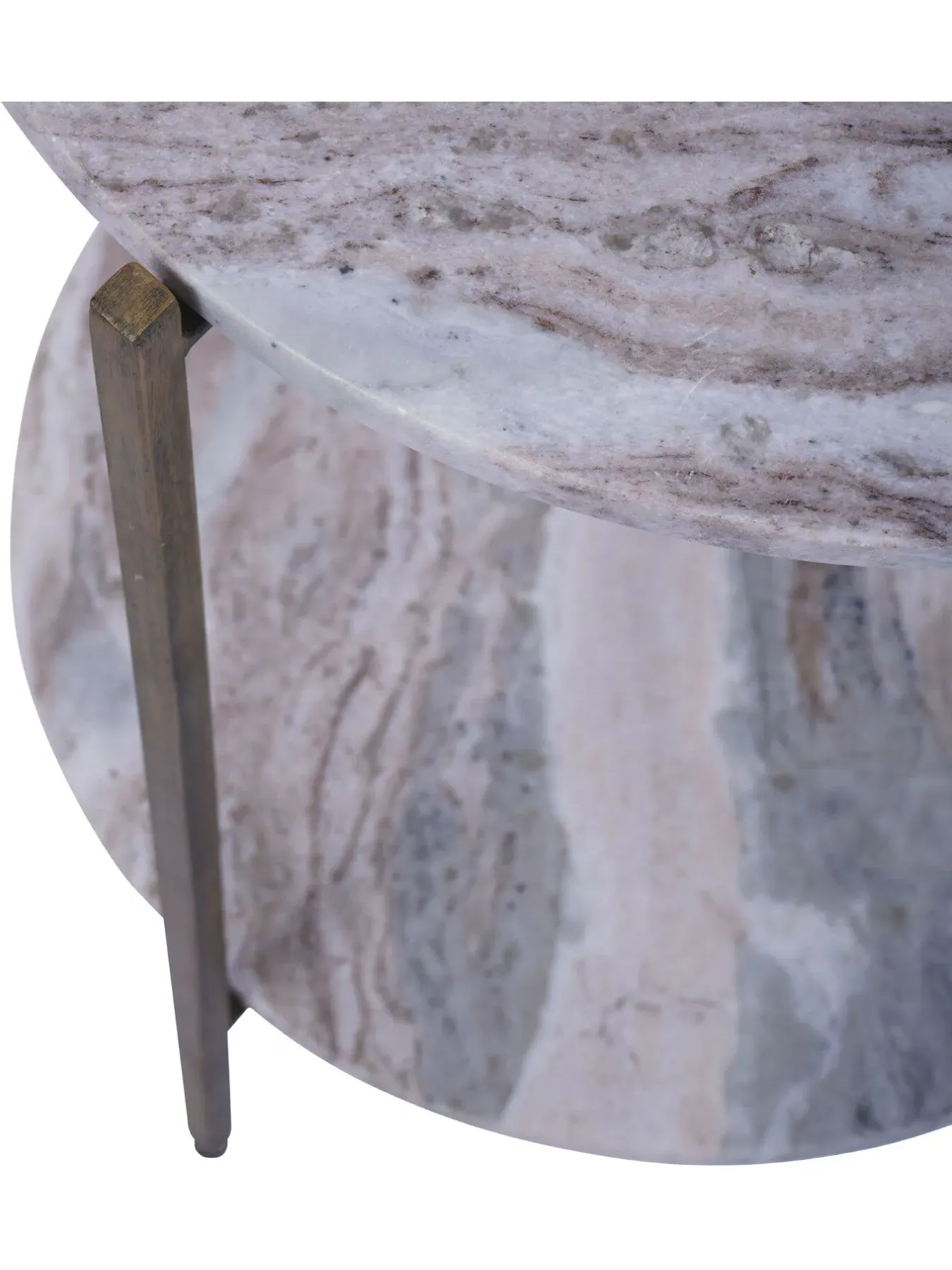 Side Table with Base - Grey