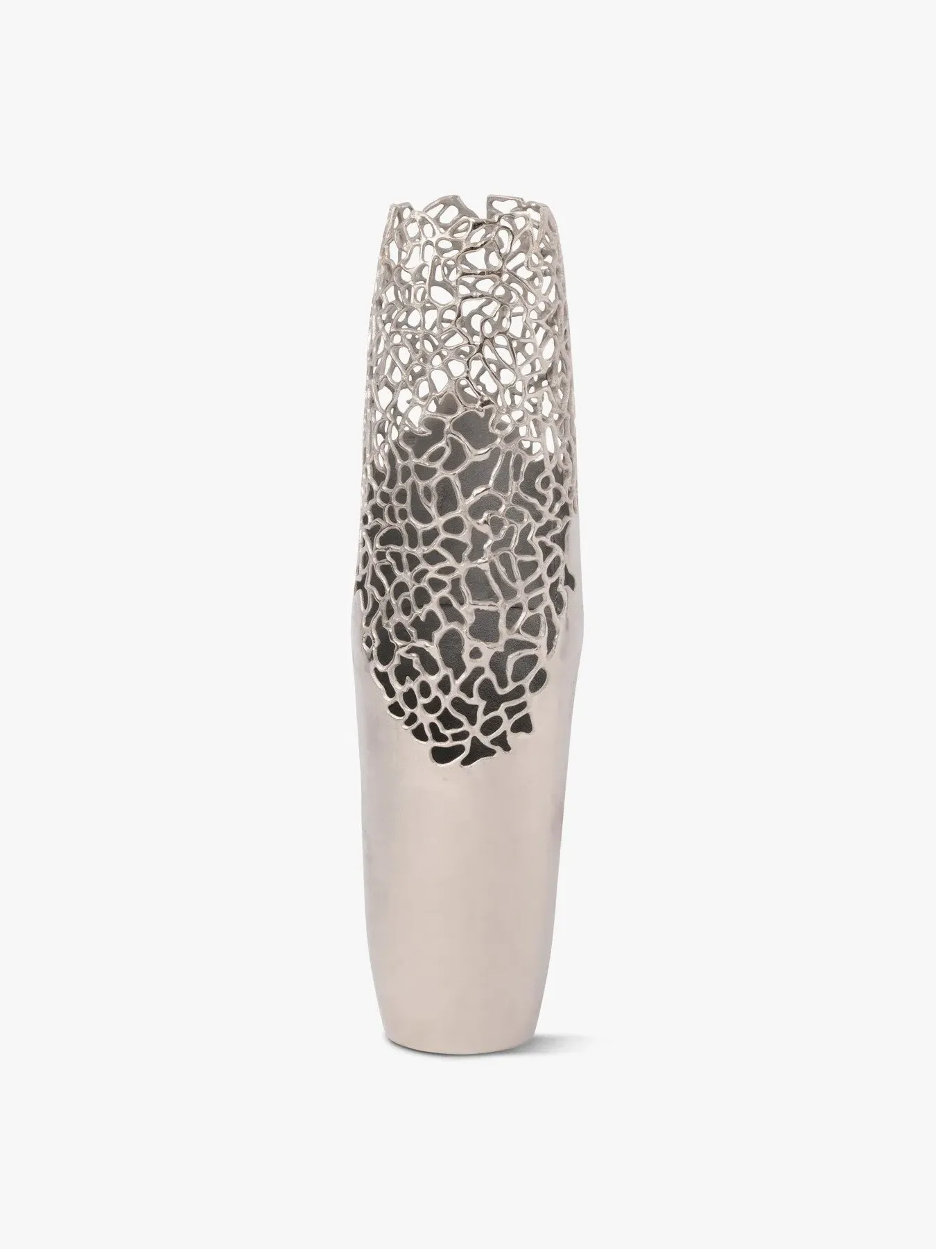 Small Coral Vase - Silver, Metal image