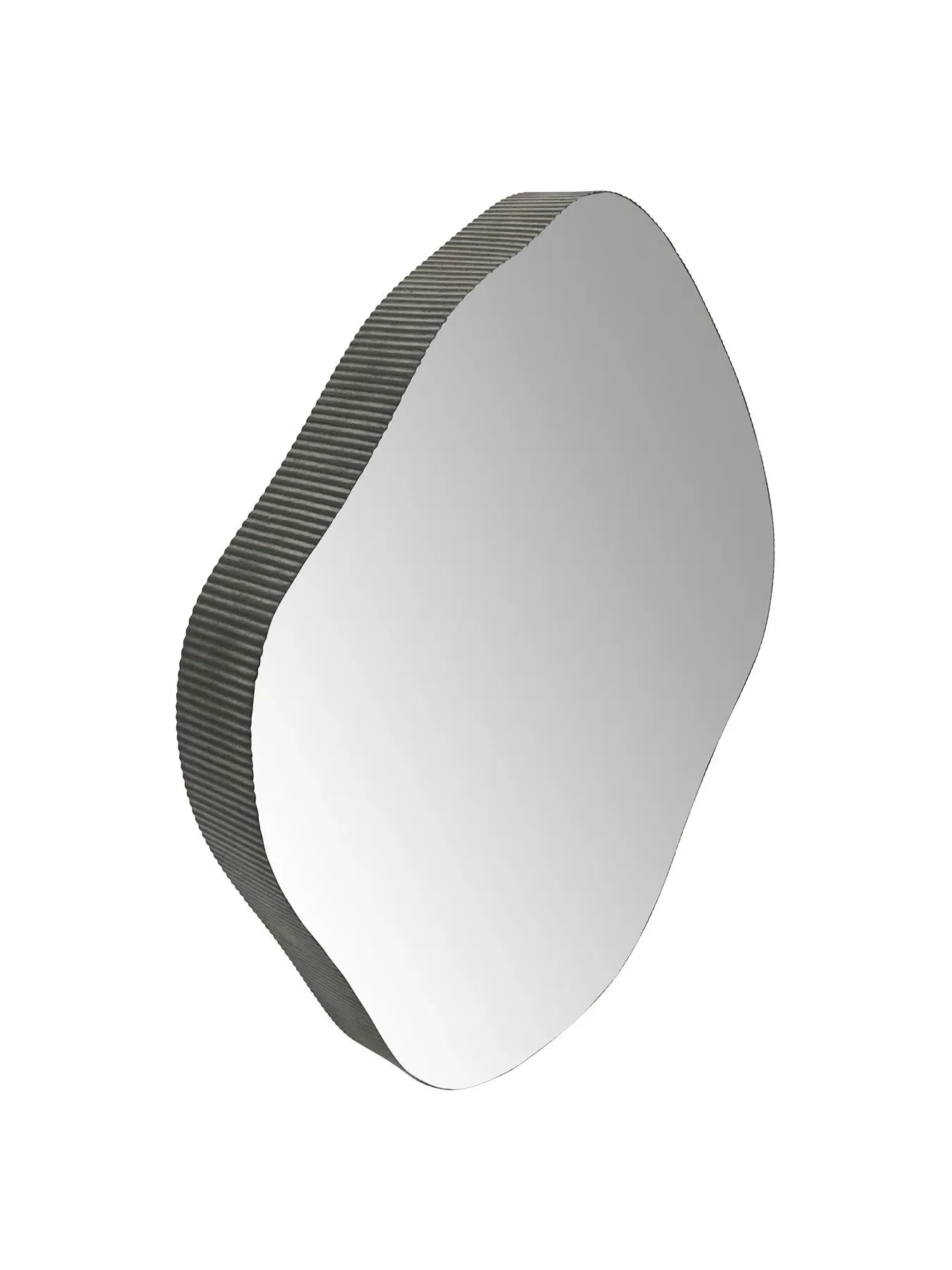 Small Framed Mirror - Brown, Oak Wood