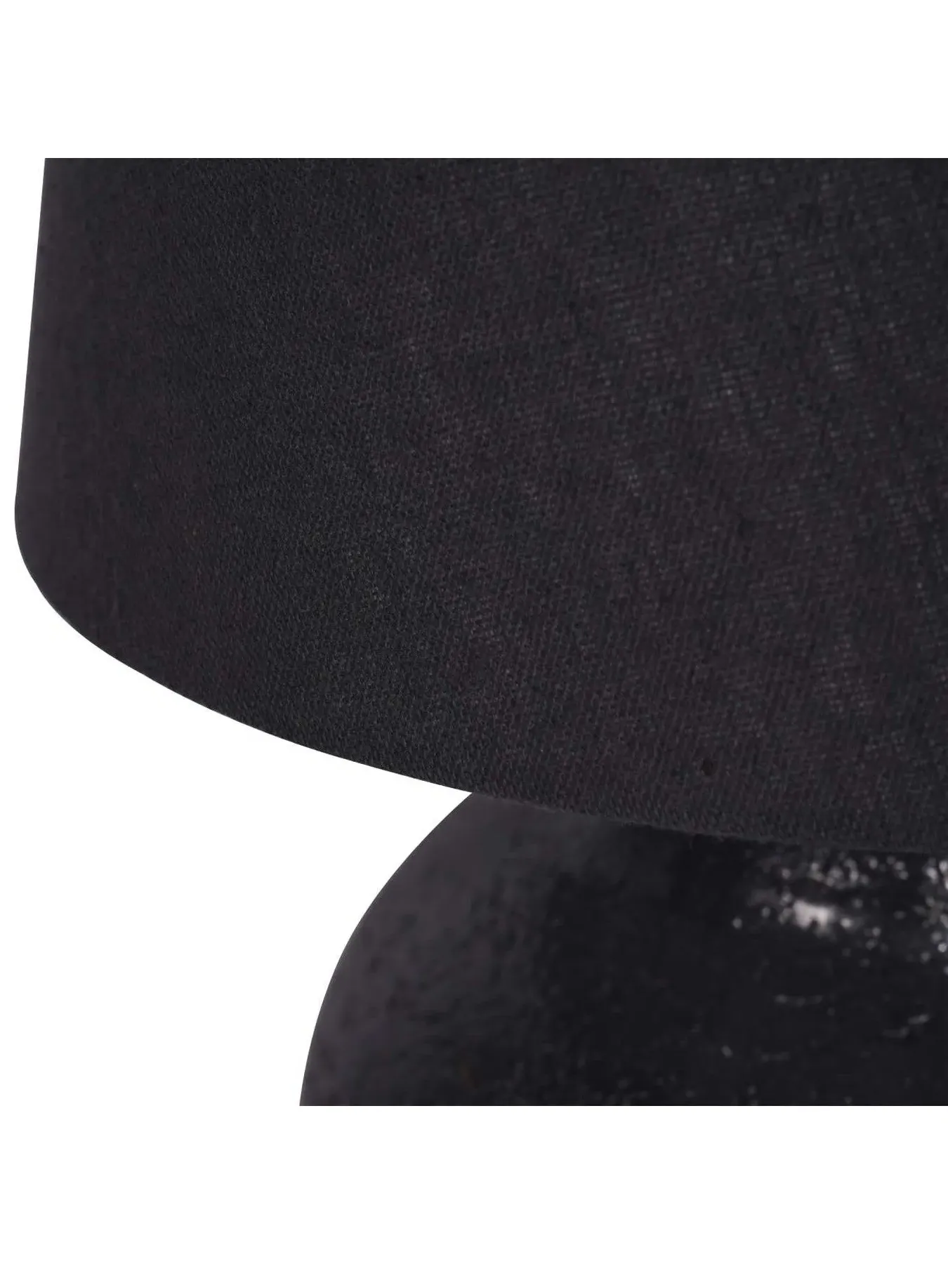 Small Table Lamp with Shade - Black, Terracotta