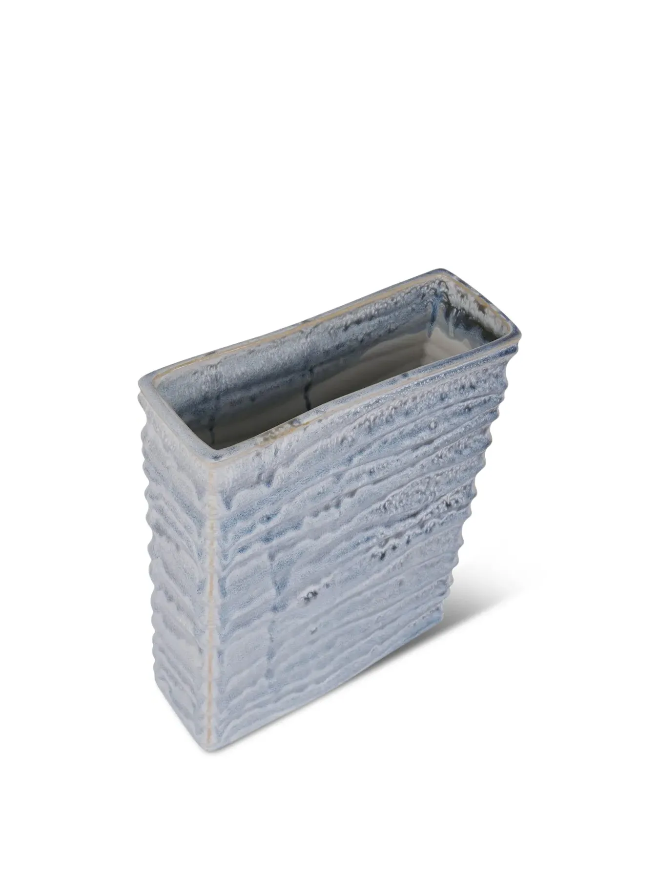 Square Glazed Vase - Grey, Ceramic image