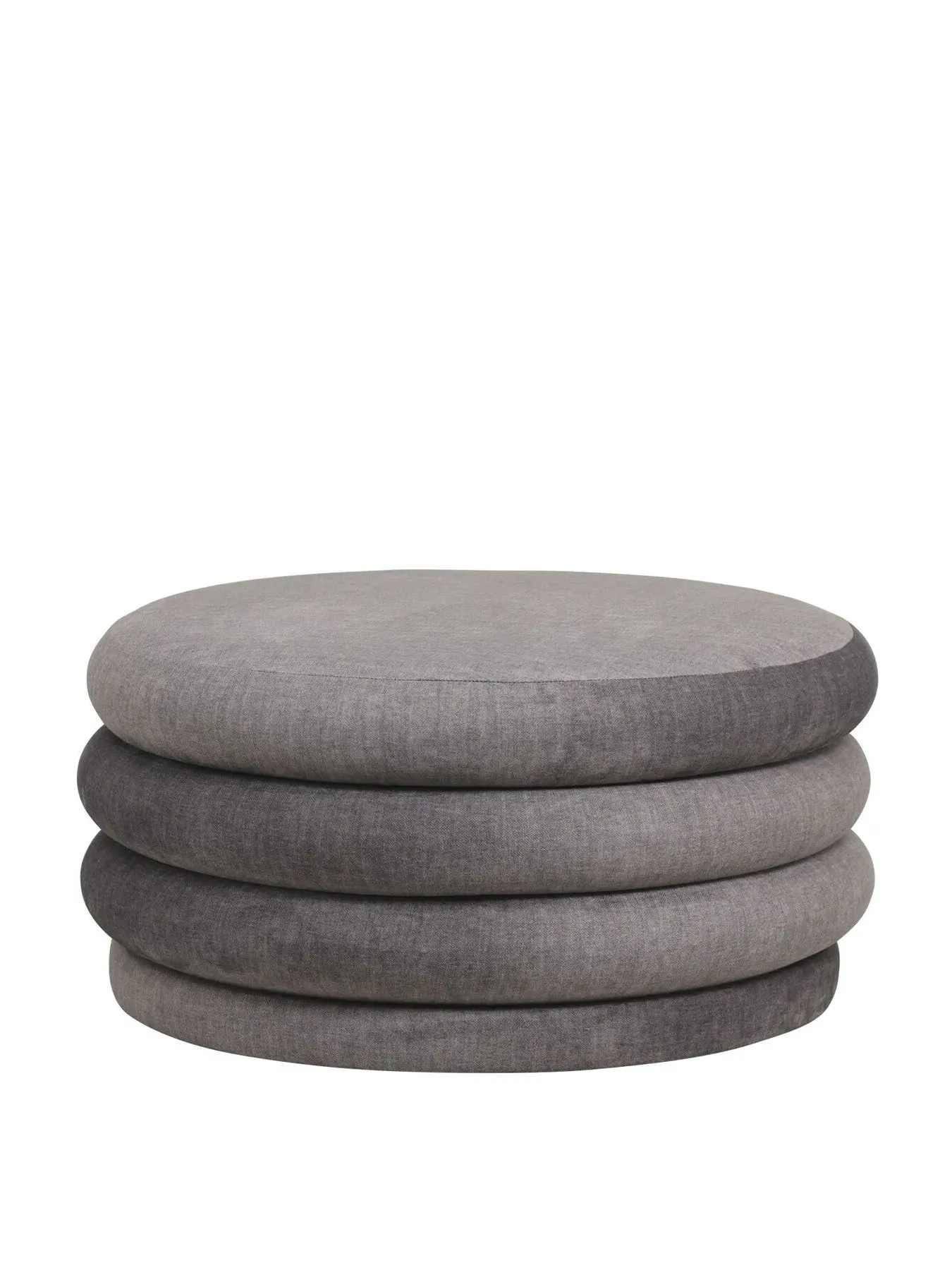 Square Storage Ottoman - Cream, Upholstered
