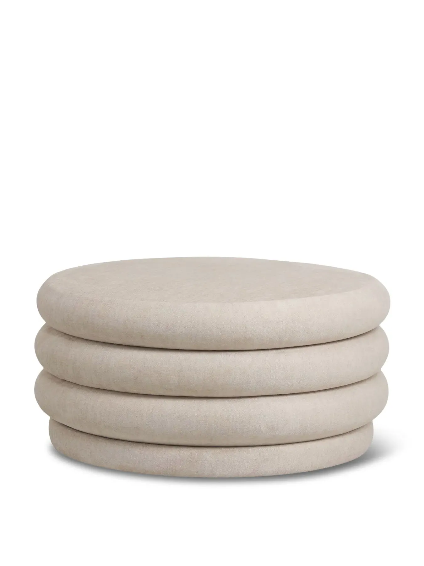 Square Storage Ottoman - Cream, Upholstered image
