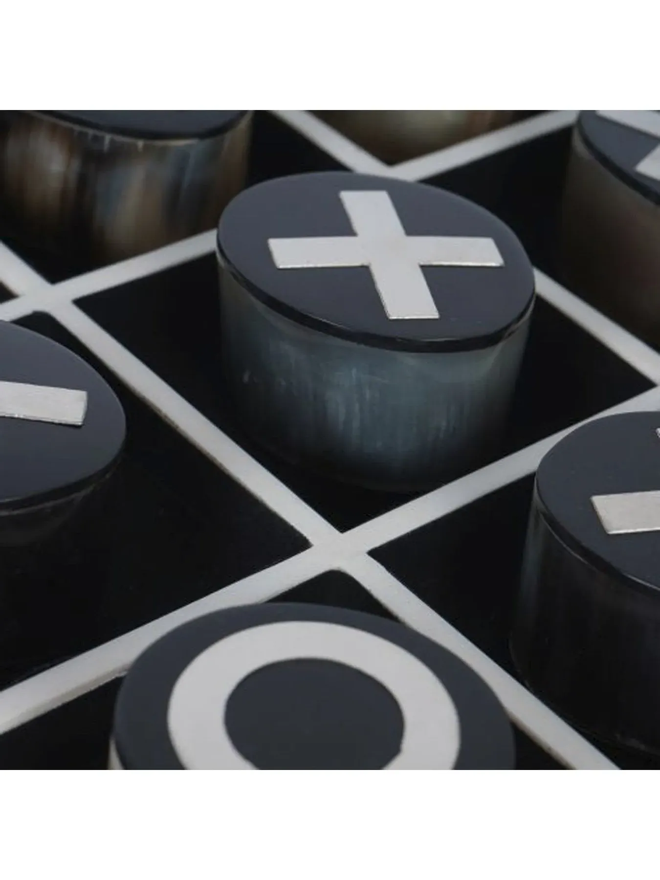 Stack Noughts And Crosses Game Set - Black