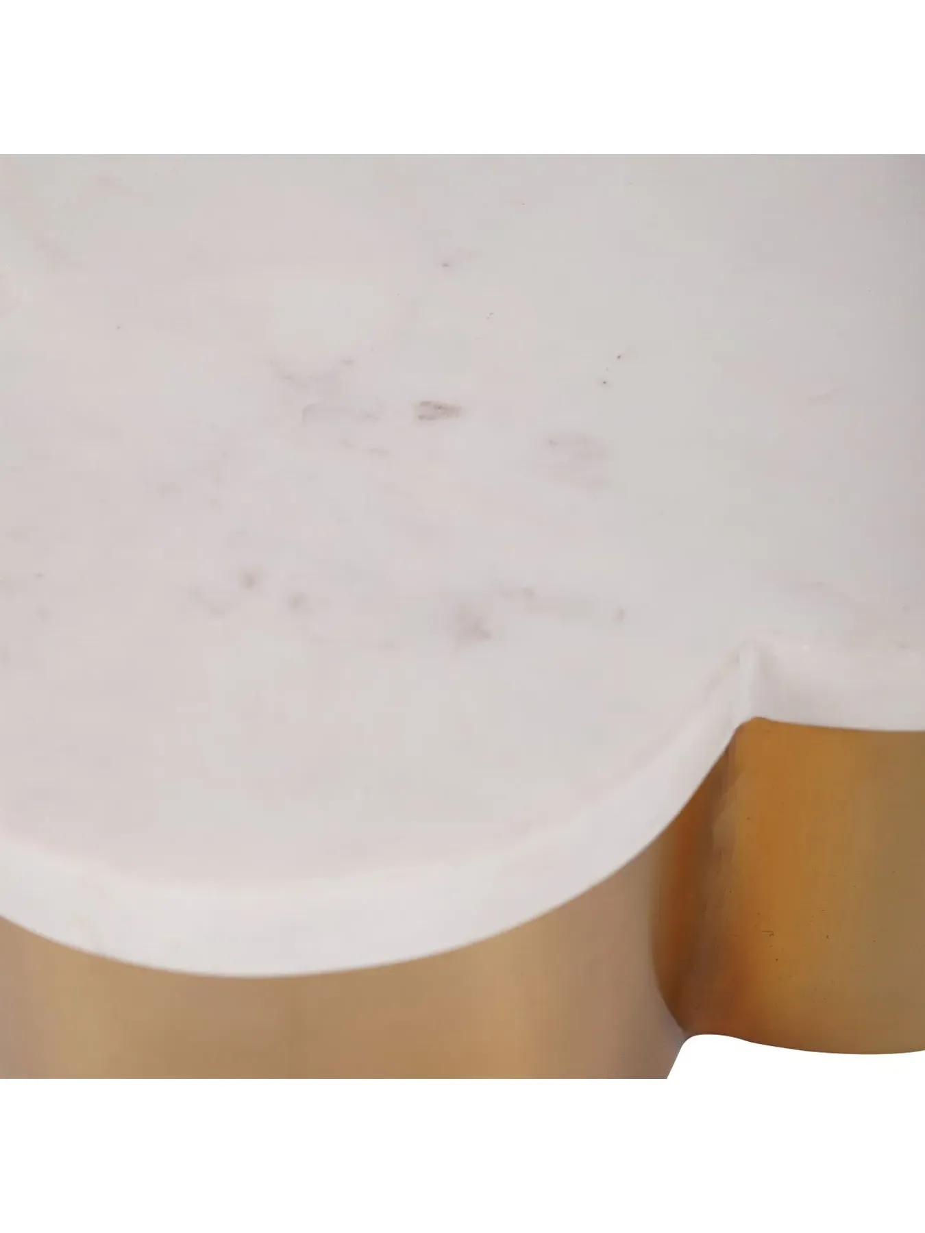 Storage Box with Marble Lid - White, Steel