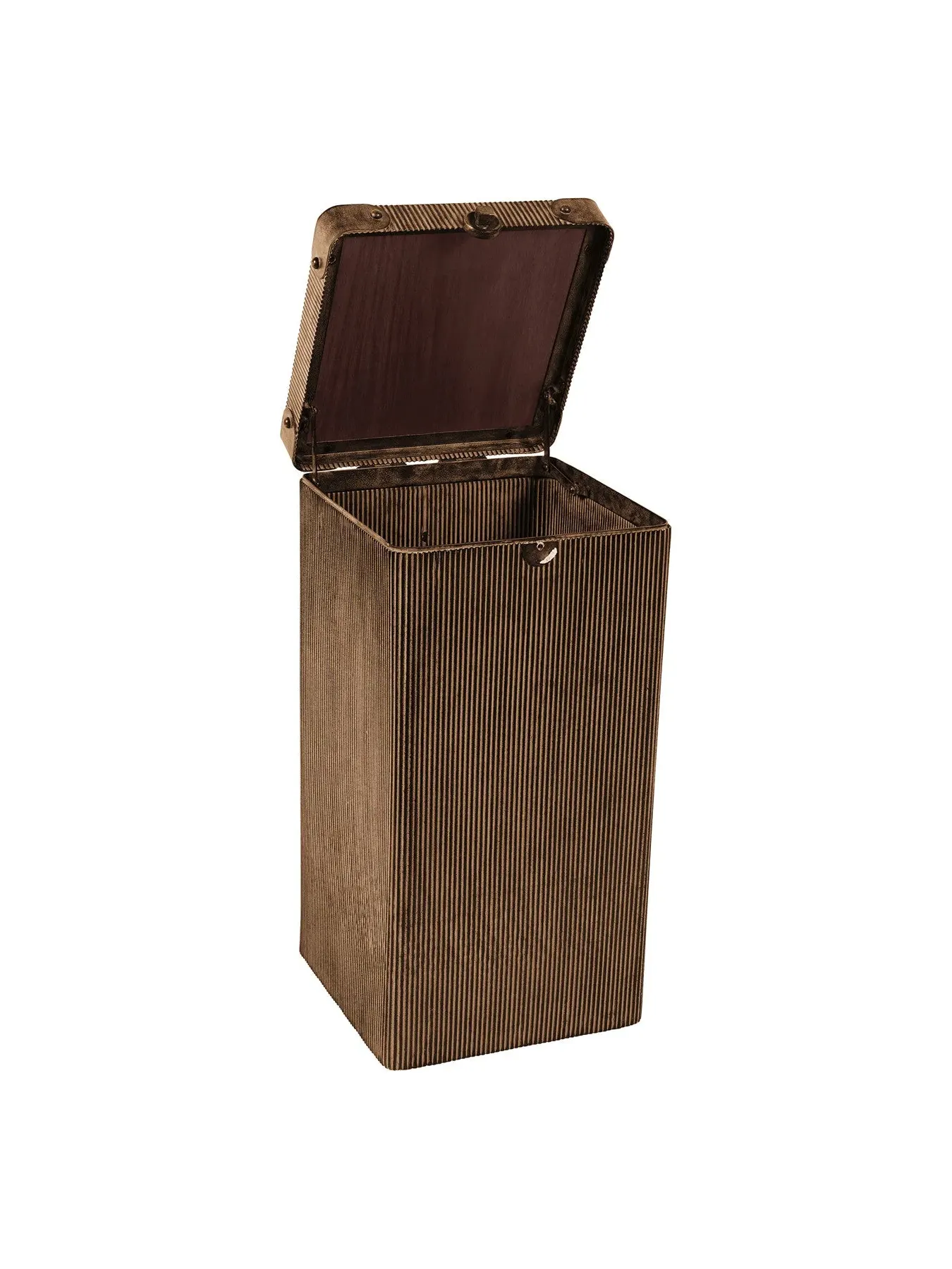 Storage Trunk with Corrugated Base - Copper Azure