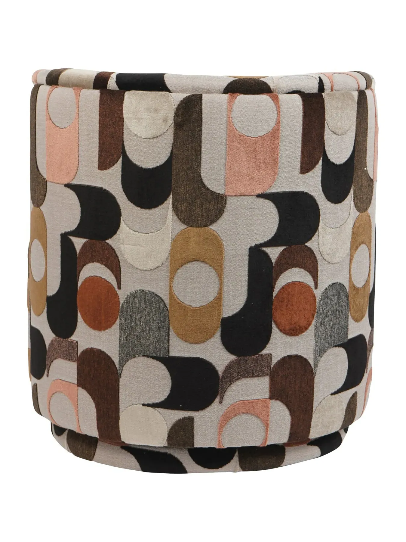 Swivel Chair with Belgian Velvet - Multi, Velvet