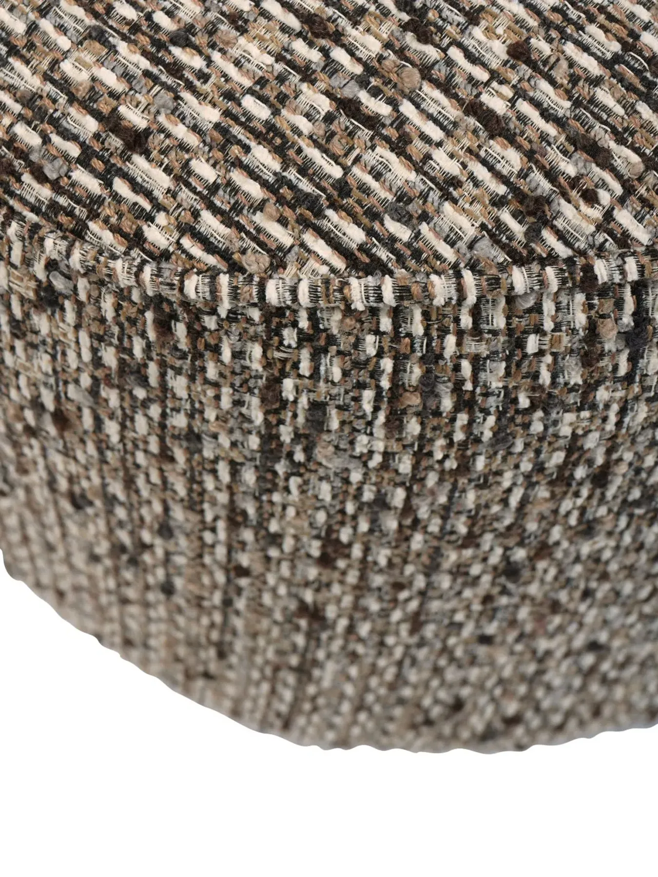 Swivel Chair with Textured Upholstery - Mocha