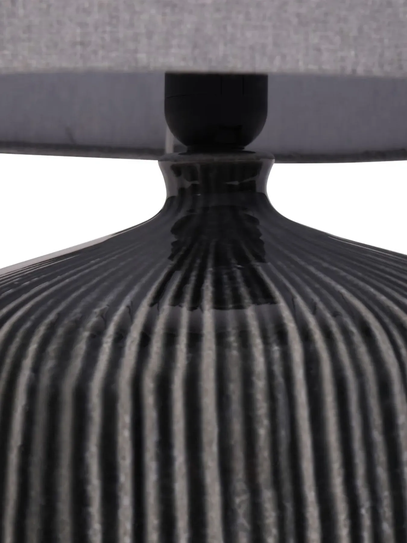 Table Lamp with Shade - Black, Ceramic