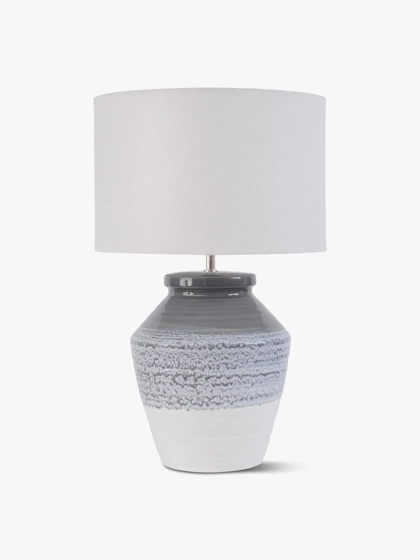 Table Lamp with Shade - Grey, Ceramic image