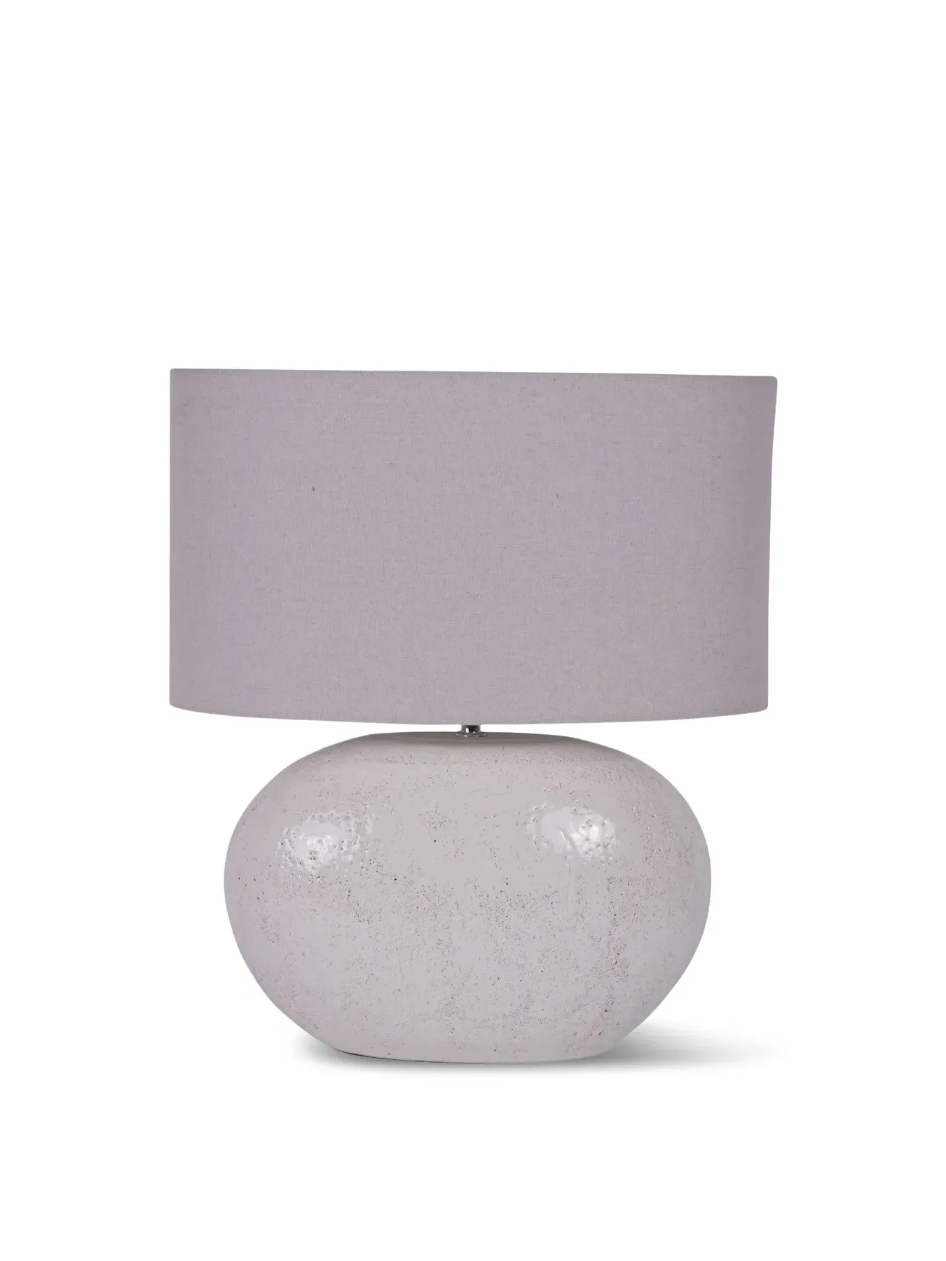 Table Lamp with Terracotta Base - White image