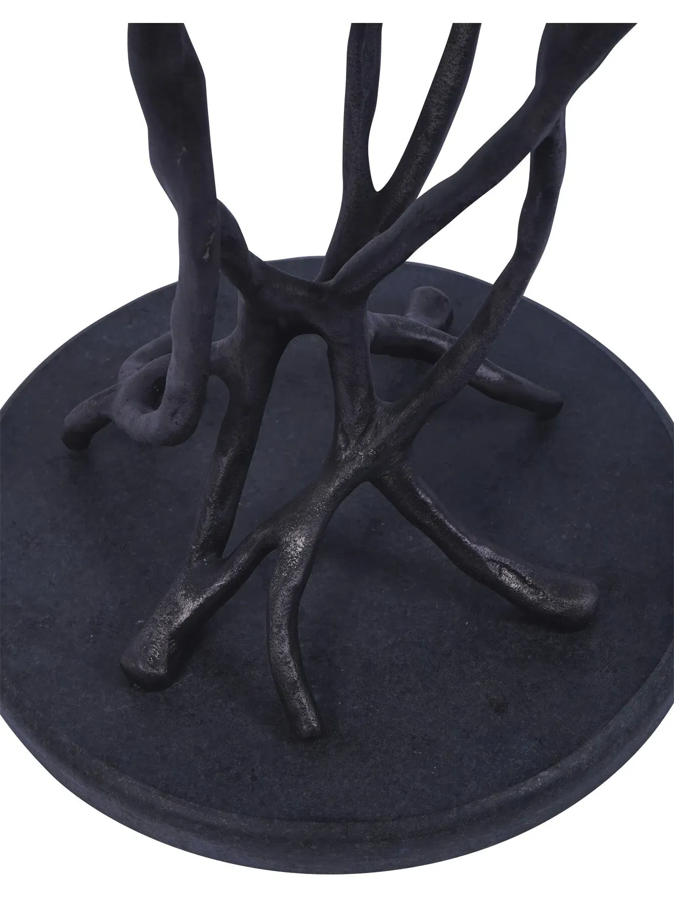 Trio Side Table Leaf Design - Gold, Aluminium