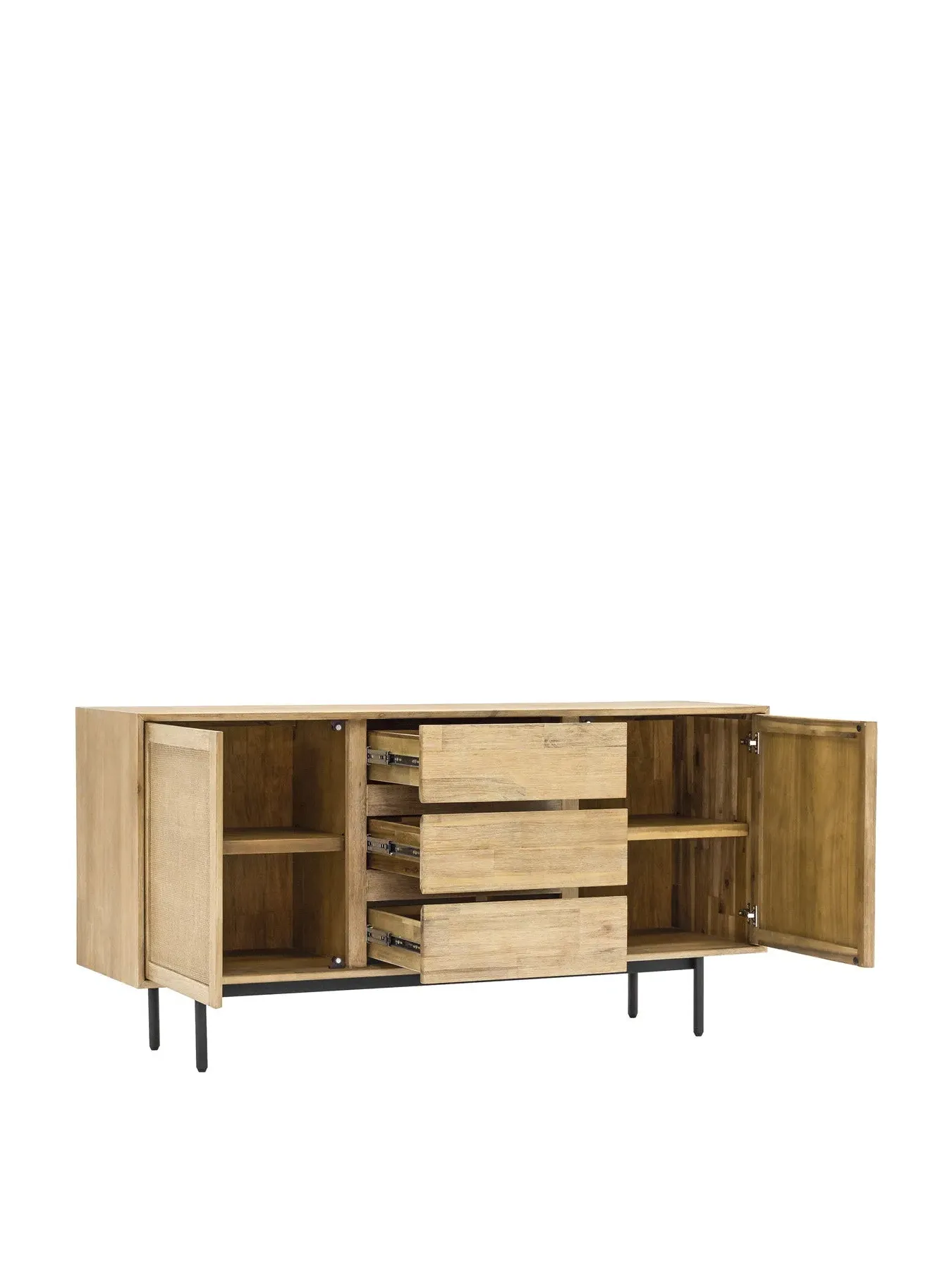 Two Door Three Drawer Buffet - Natural, Acacia