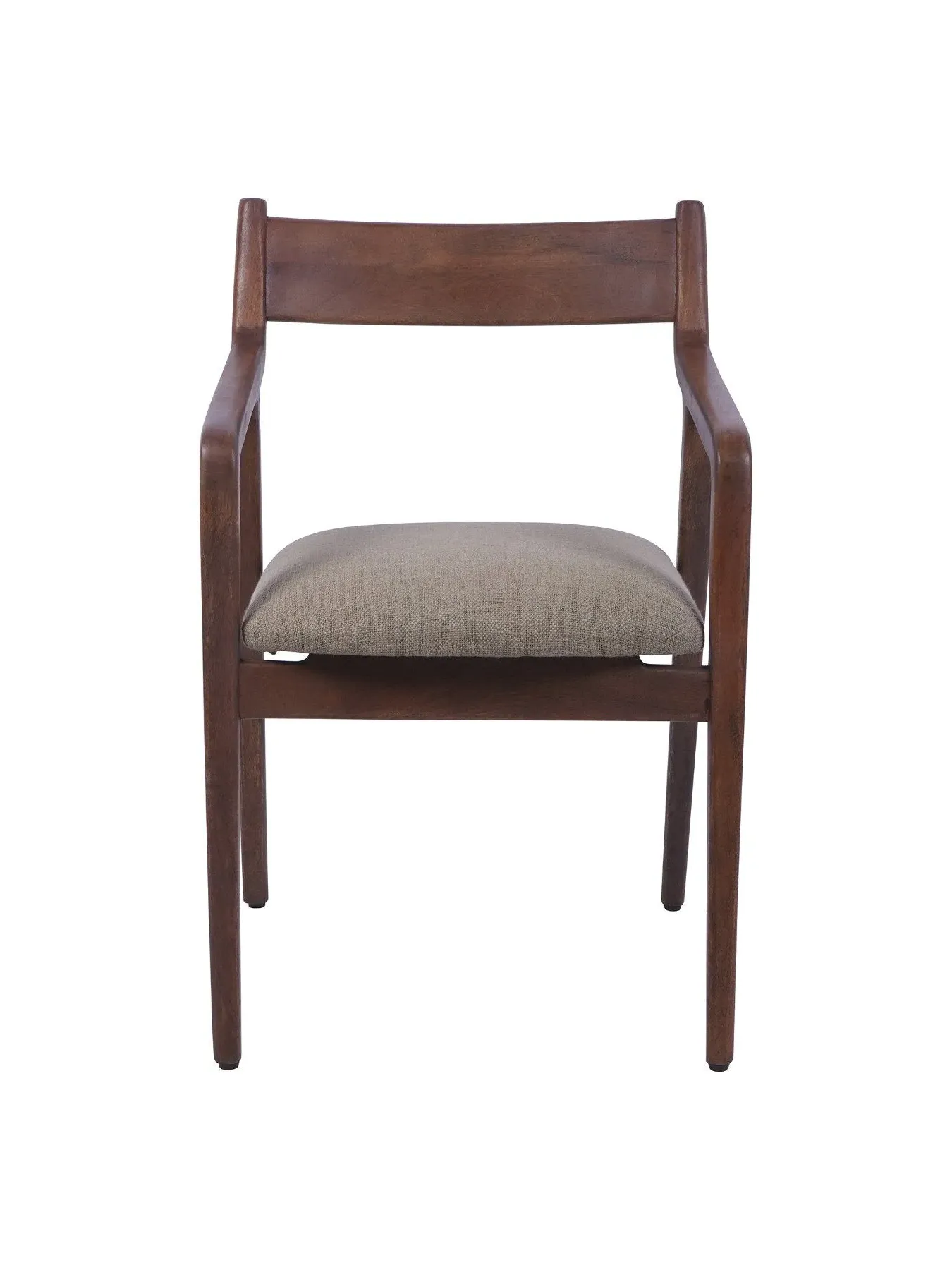 Upholstered Dining Chair - Brown, Wood
