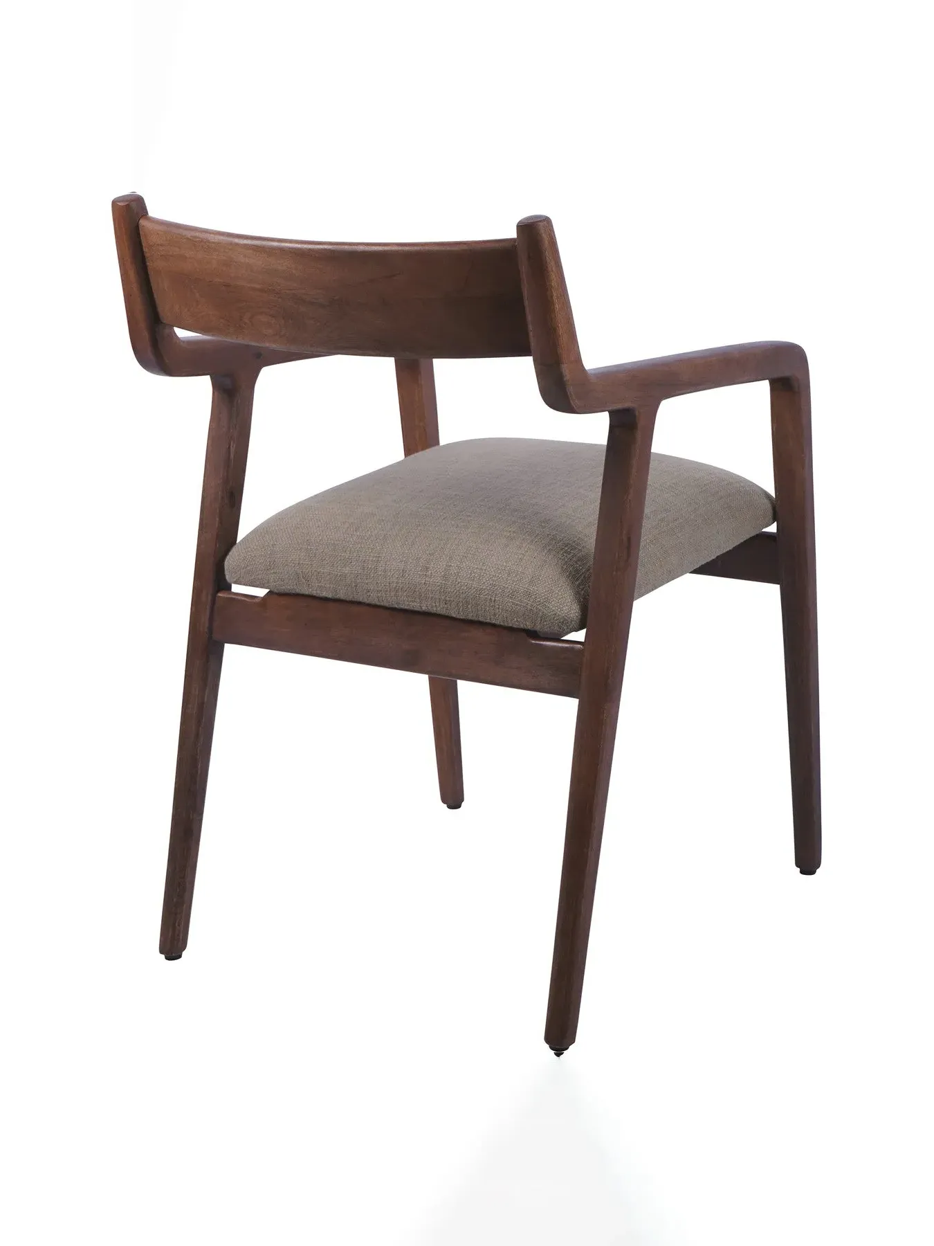 Upholstered Dining Chair - Brown, Wood