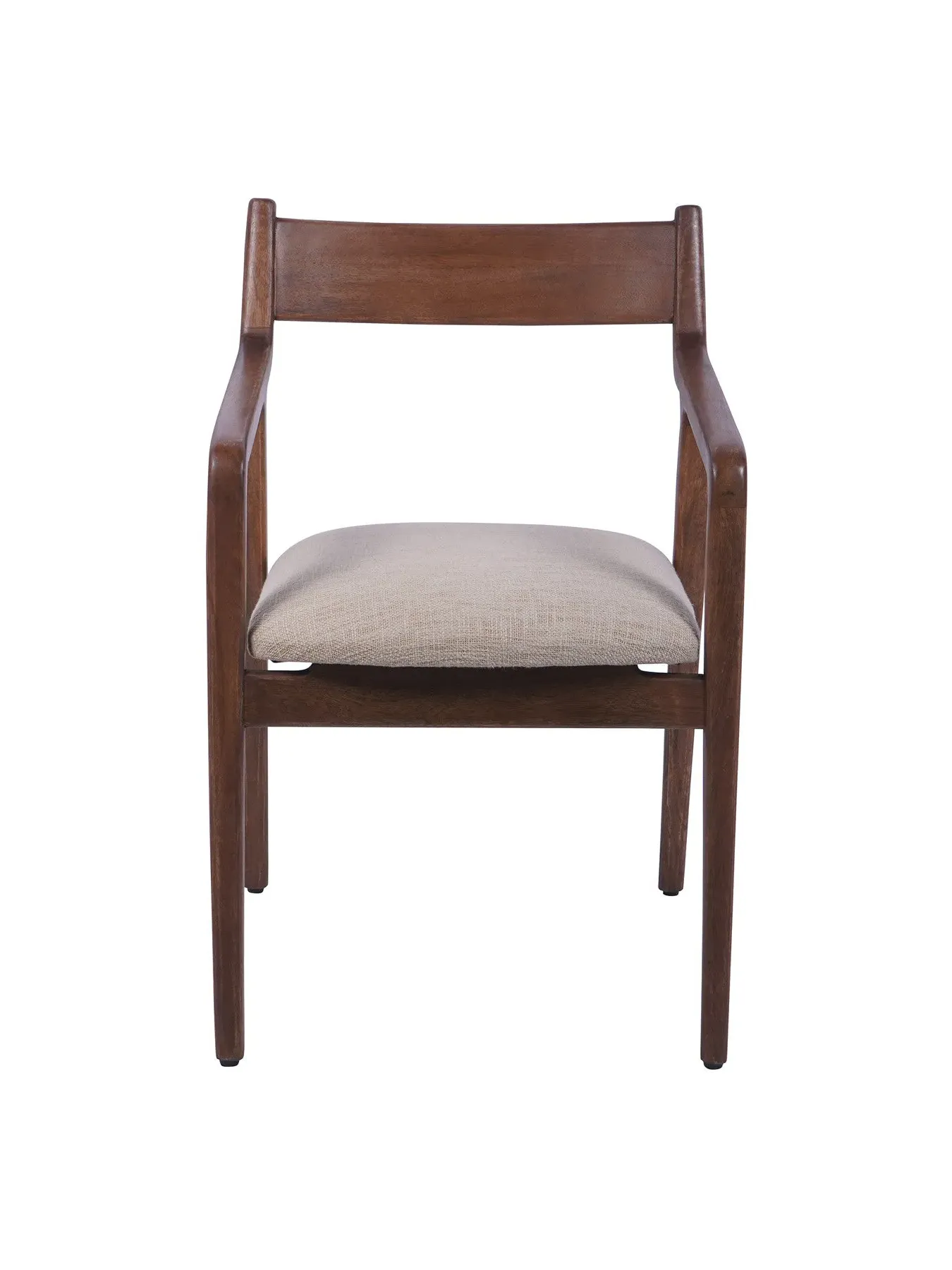 Upholstered Dining Chair - Brown, Wood