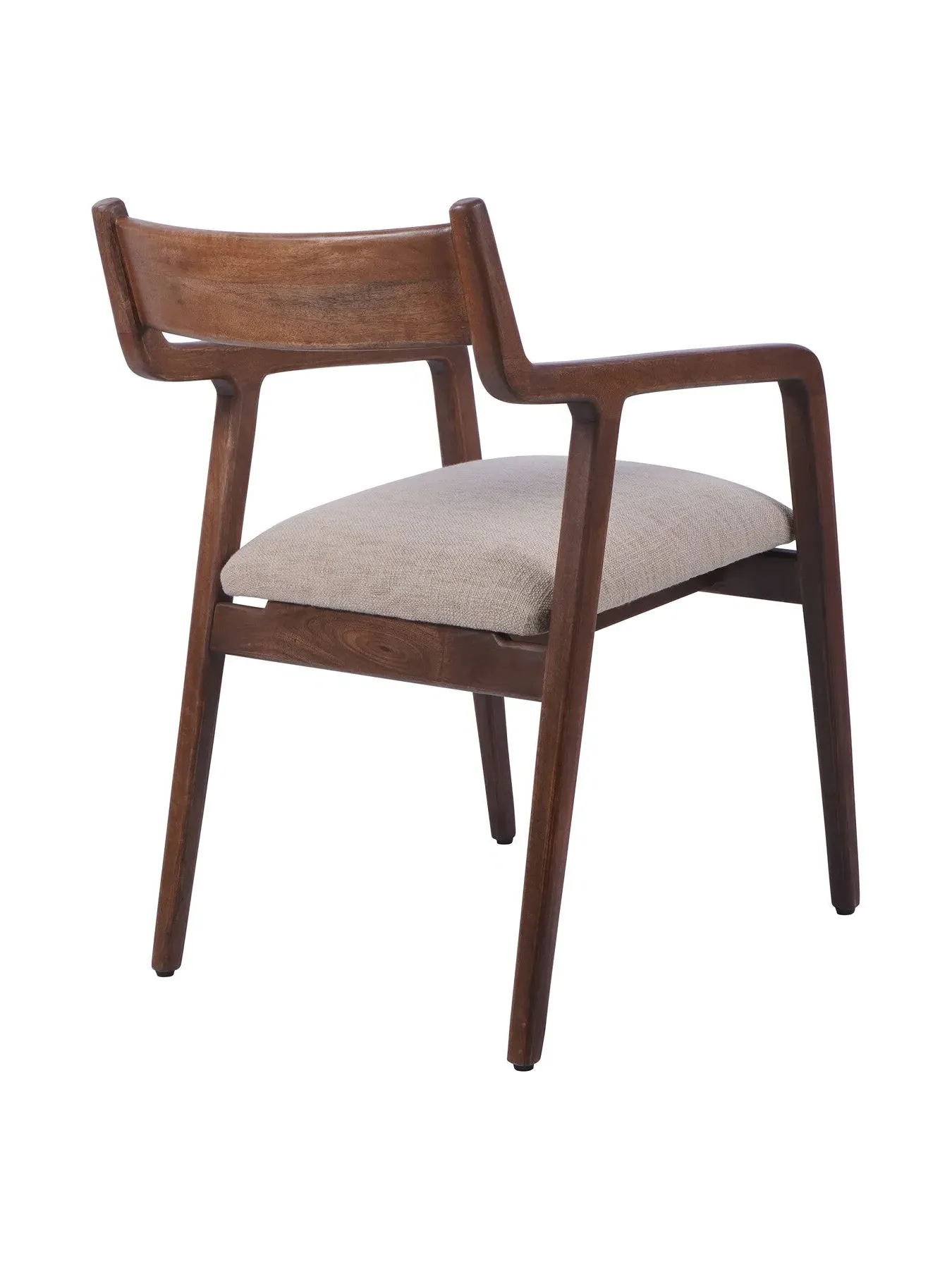 Upholstered Dining Chair - Brown, Wood