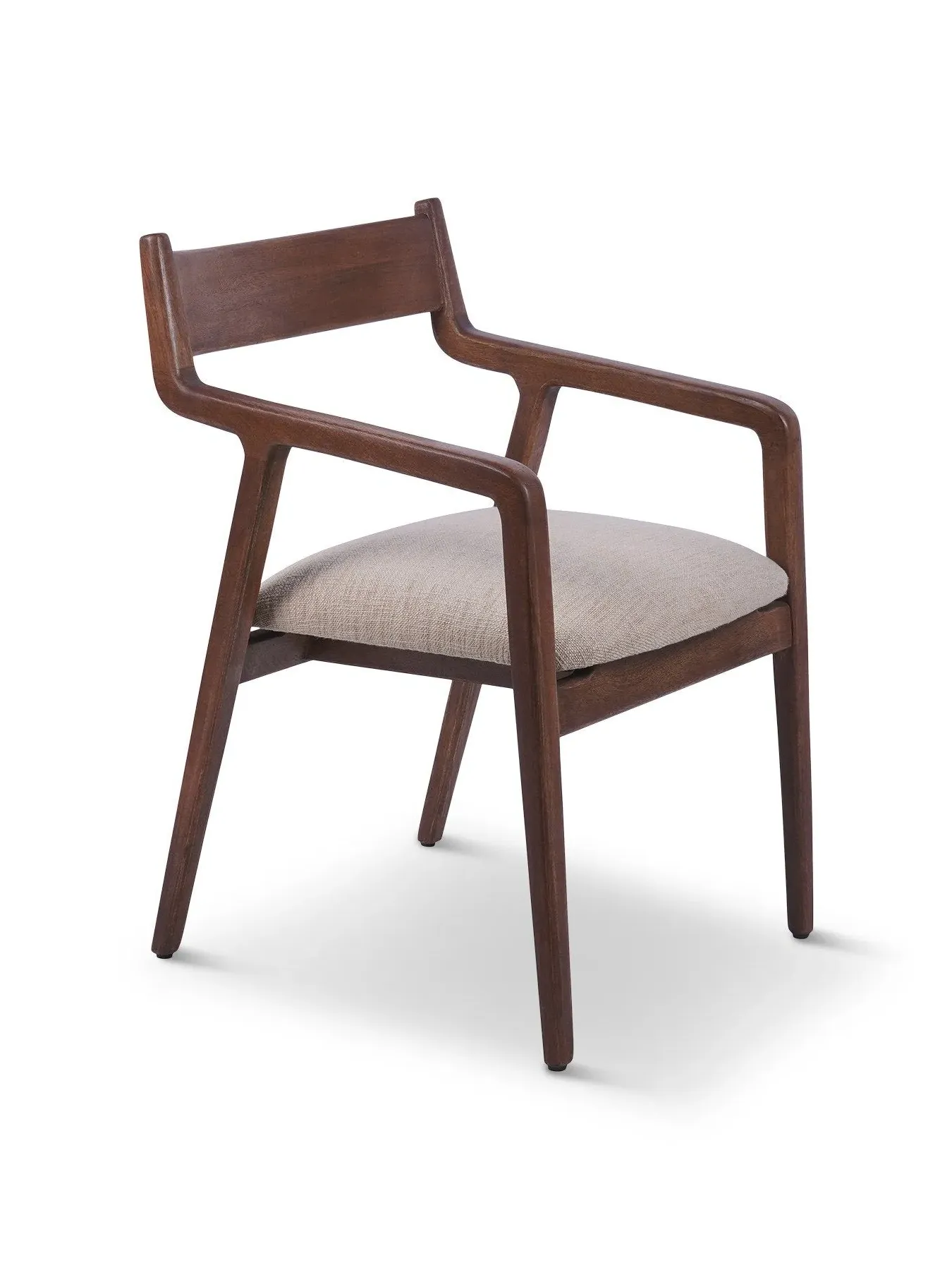Upholstered Dining Chair - Brown, Wood image